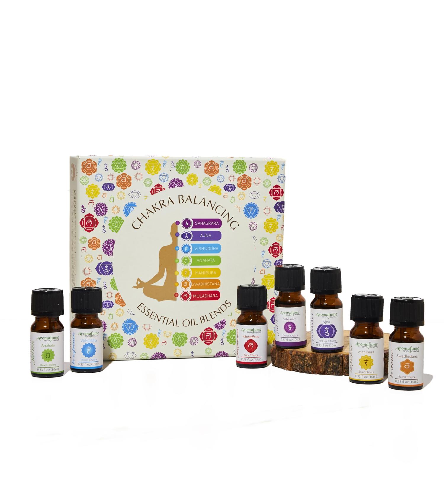7 Chakra Essential Oil Diffuser Blend Gift Set | Aromafume 10ml | Aromatherapy Oils for Meditation Chakra Balance | Yoga & Reiki Gifts | Perfect Essential Oil Set for Chakra Healing - Buy Online on GoSupps.com