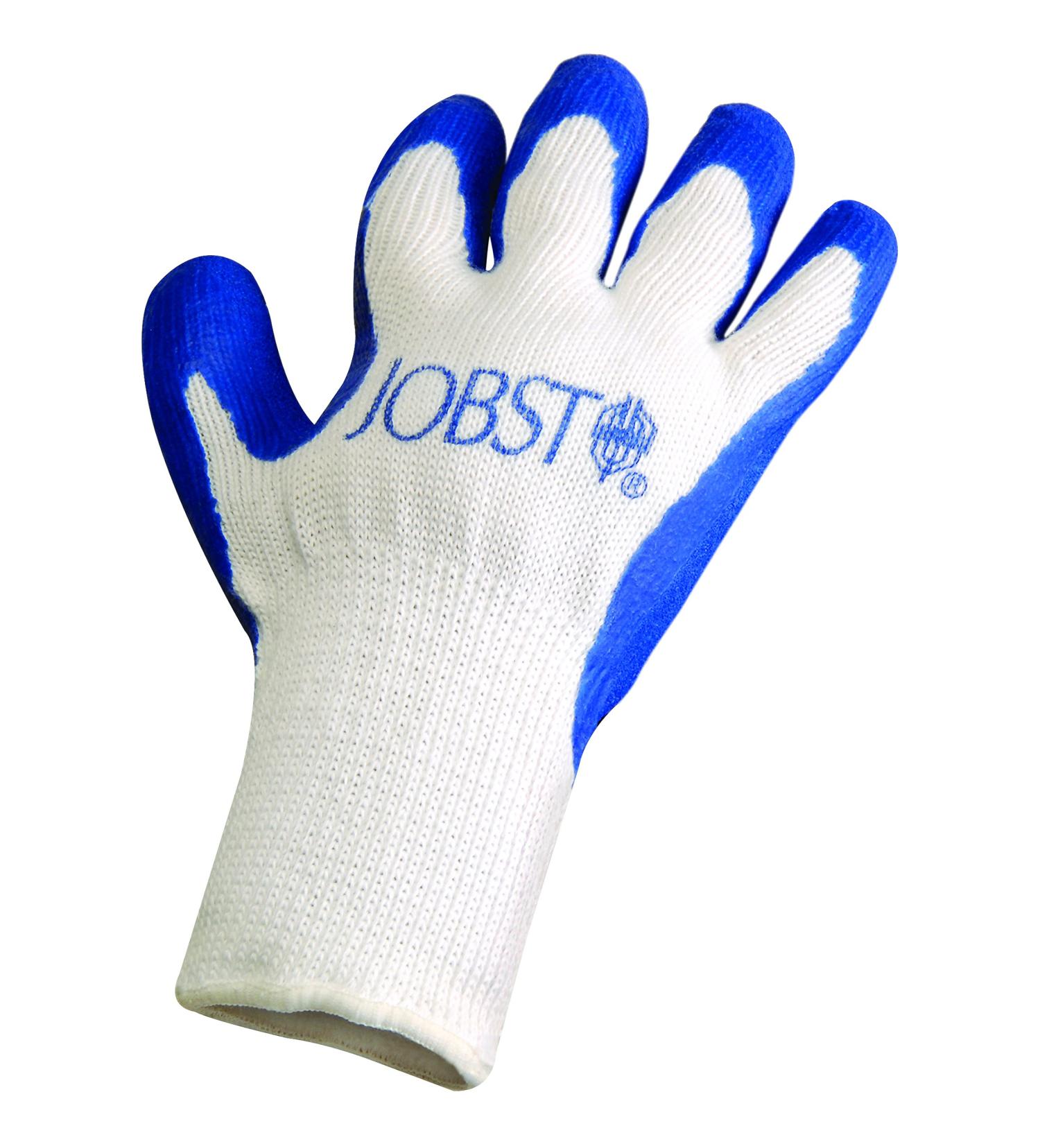 BSN Medical 131203 JOBST Donning Gloves with Jobst Logo, Latex, Medium, Blue
