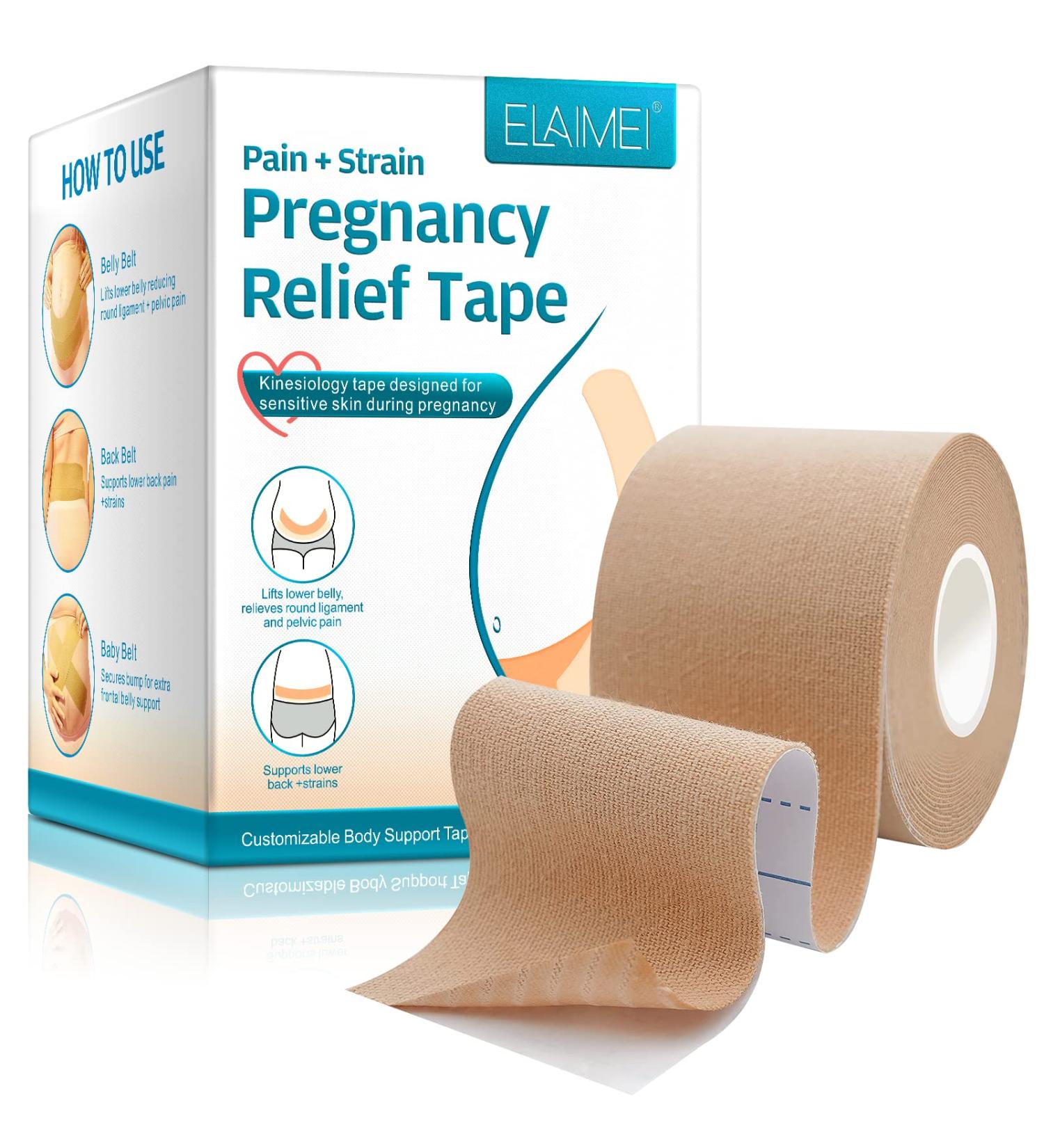 Tiuedu Pregnancy Tape Maternity Belly Support Belt - 2 Rolls | Comfortable Pregnancy Support for Women - Buy Online on GoSupps.com