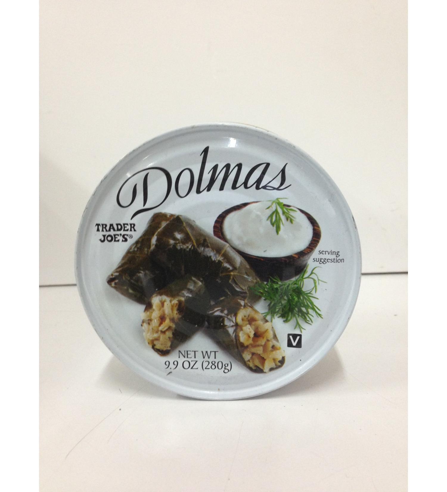 Trader Joe's Dolmas Vine Leaves Stuffed with Rice (Pack of 6)