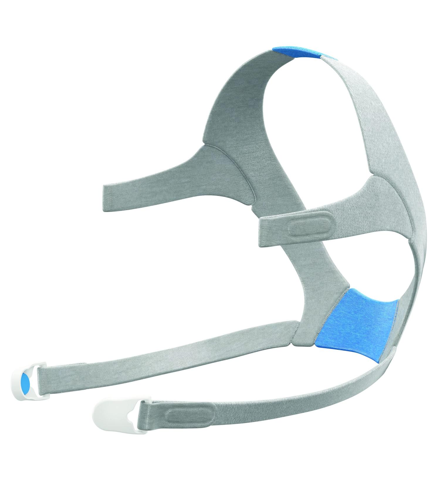 ResMed Airfit/AirTouch F20 Headgear - Extra Soft Replacement Headgear - Large Blue - 1 Count - Buy Online on GoSupps.com