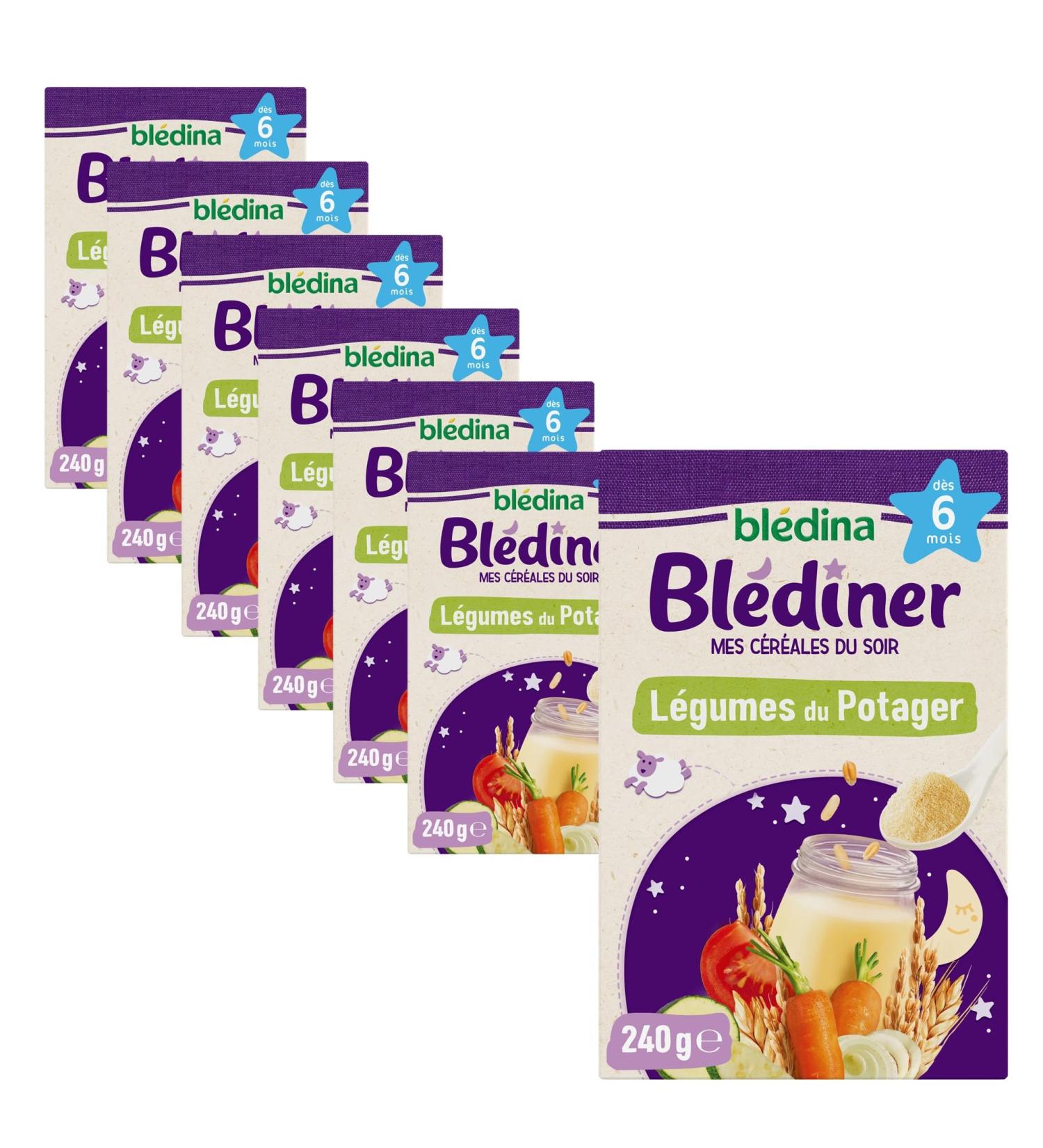Bl dina - Bladder - Evening Cereals for Baby - Vegetable Garden - From 6 months - Pack of 7 boxes - Buy Online on GoSupps.com