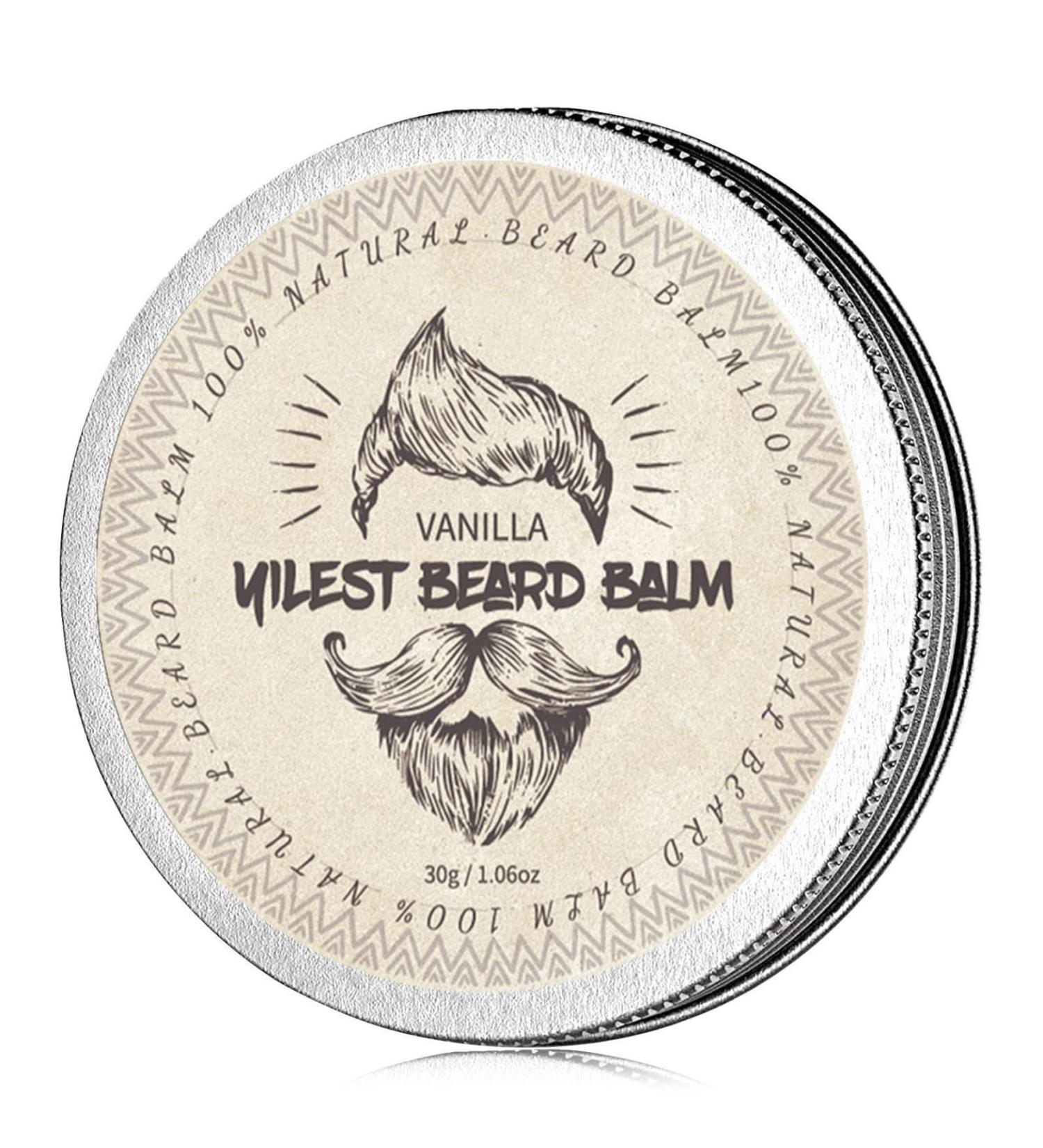 Large men's beard tin with screw-top lid lightweight moisturizer that softens and nourishes thick beard hair premium refreshing scent ideal gift for fathers and boyfriends 30g - Buy Online on GoSupps.com
