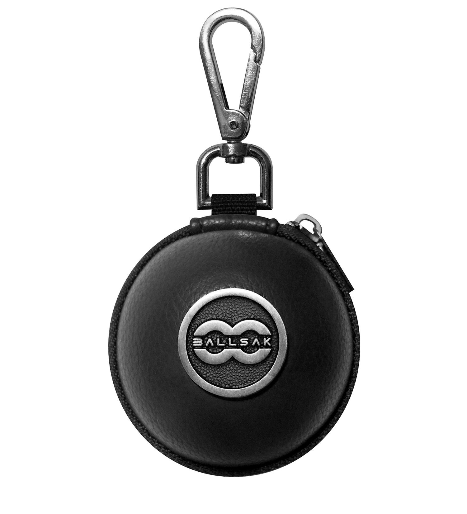 Ballsak Pro Clip-on Cue Ball Case - Silver/Black | Attaches Cue, Pool, Billiard & Training Balls to Your Stick Bag | Extra Strong Strap Design - Buy Online on GoSupps.com