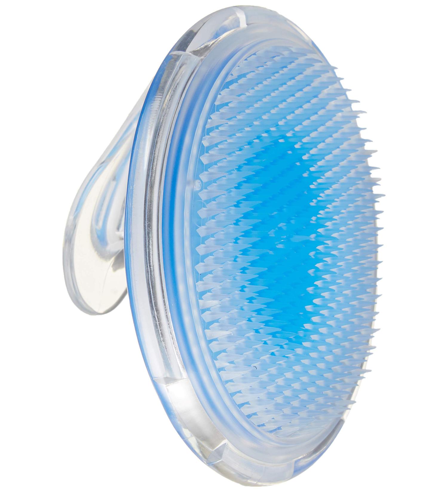 Exfoliating Brush for Smooth Skin - Treat & Prevent Razor Bumps - Ideal for Face, Armpit, Legs, Neck, Bikini Line - Men and Women - Blue - Buy Online on GoSupps.com
