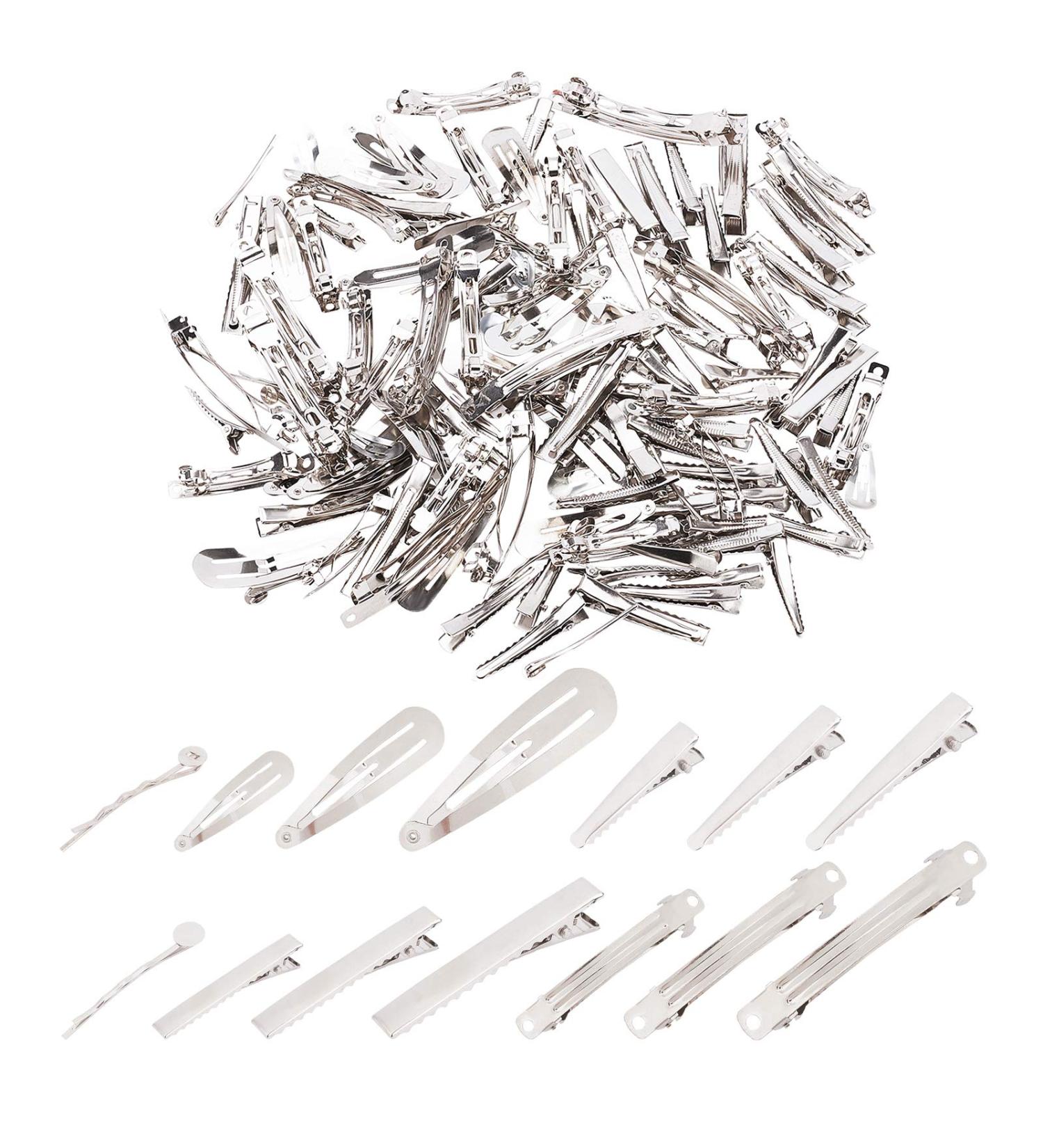 140 pcs Hair Clips Set - 14 Styles Alligator Clips & Bobby Pins for DIY Hair Accessories | Pandahall International Shipping - Buy Online on GoSupps.com