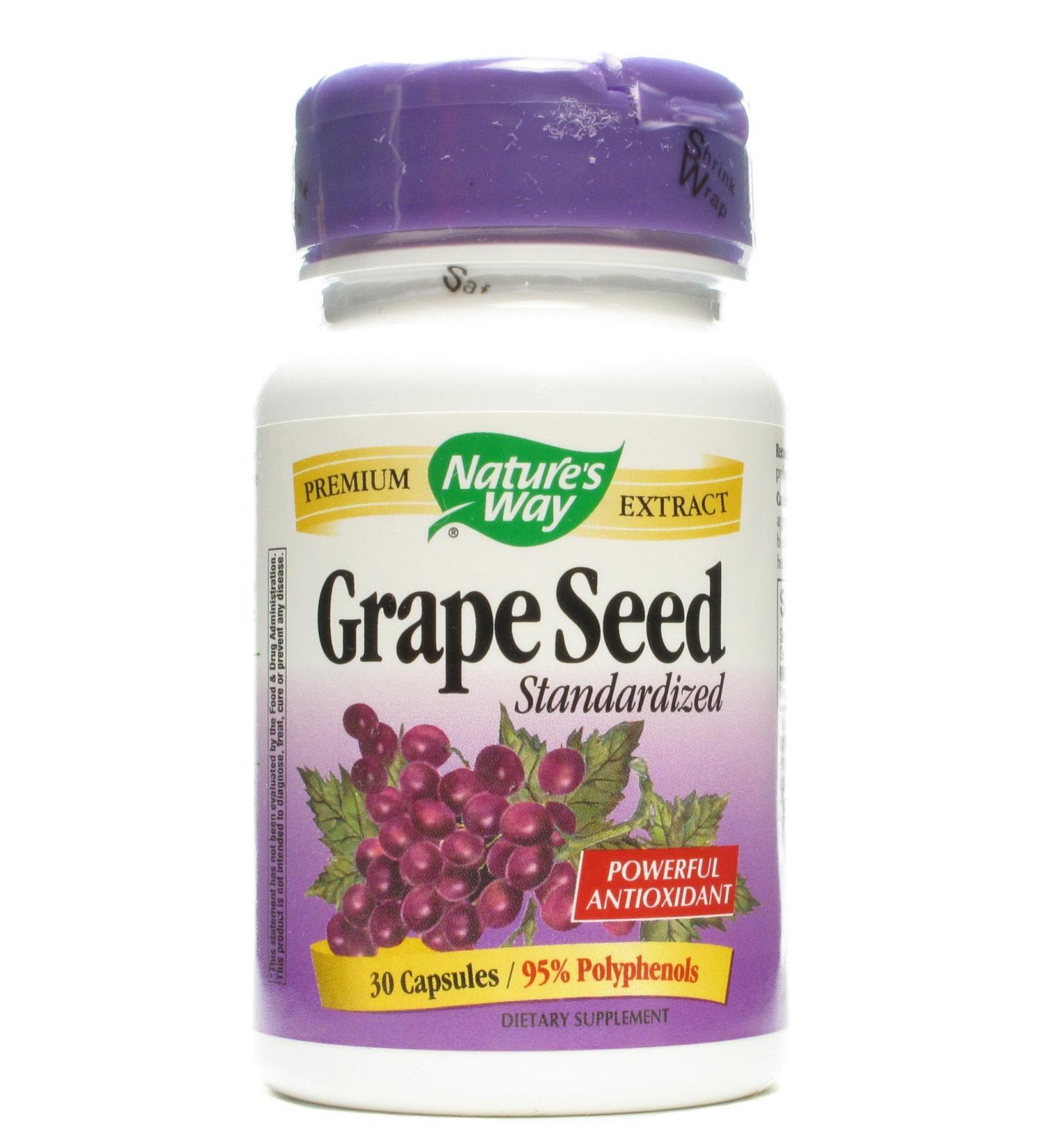NATURES WAY GRAPE SEED EXTRACT STANDARIDZED 30 CT