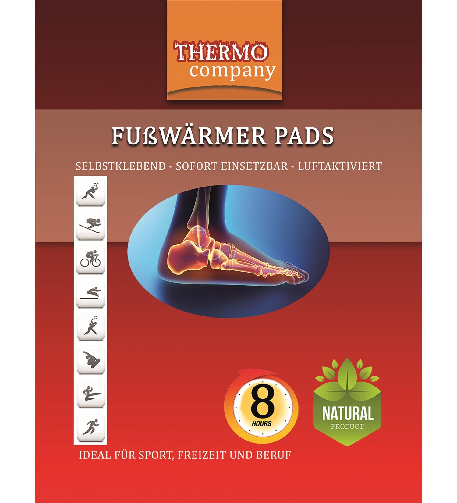 Buy Thermo Foot Warmer Pads - 8-Hour Self-Adhesive Toe Warmers for Sports & Leisure | Available in Packs of 5 10 20 30 or 40 Pairs - Buy Online on GoSupps.com