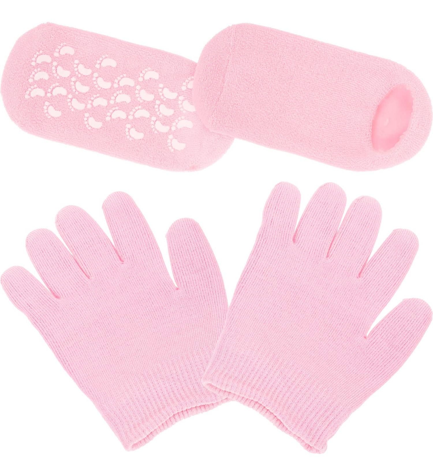 Healvian Gel Socks Moisturizing Socks and Gloves Gel Spa Moisturizing Sock and Gloves Hands Feet Skin Care Hands Spa for Repairing Dry and Chapped Skin Hand Lotion Gloves - Buy Online on GoSupps.com