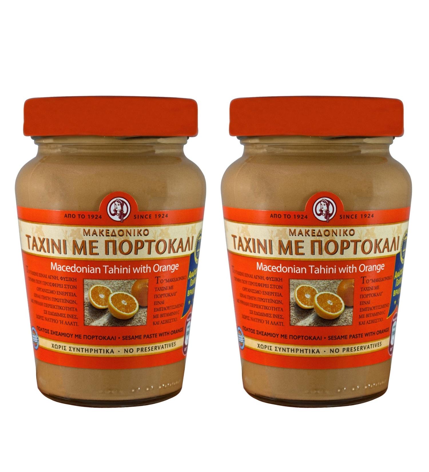 Haitoglou Macedonian Tahini with Orange 700g Greek Sesame Paste | Buy Internationally - Buy Online on GoSupps.com