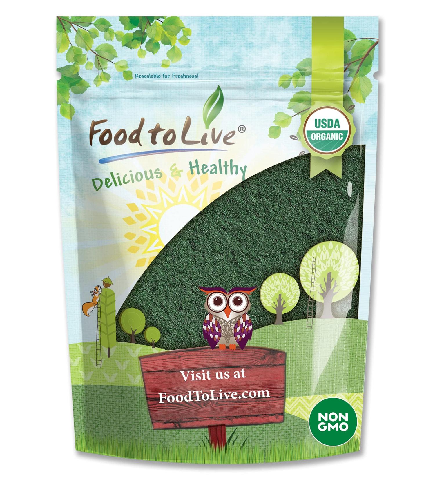 Organic Chlorella Powder 2 Pounds - Non-GMO, Kosher, Raw Green Algae Superfood - Buy Online on GoSupps.com