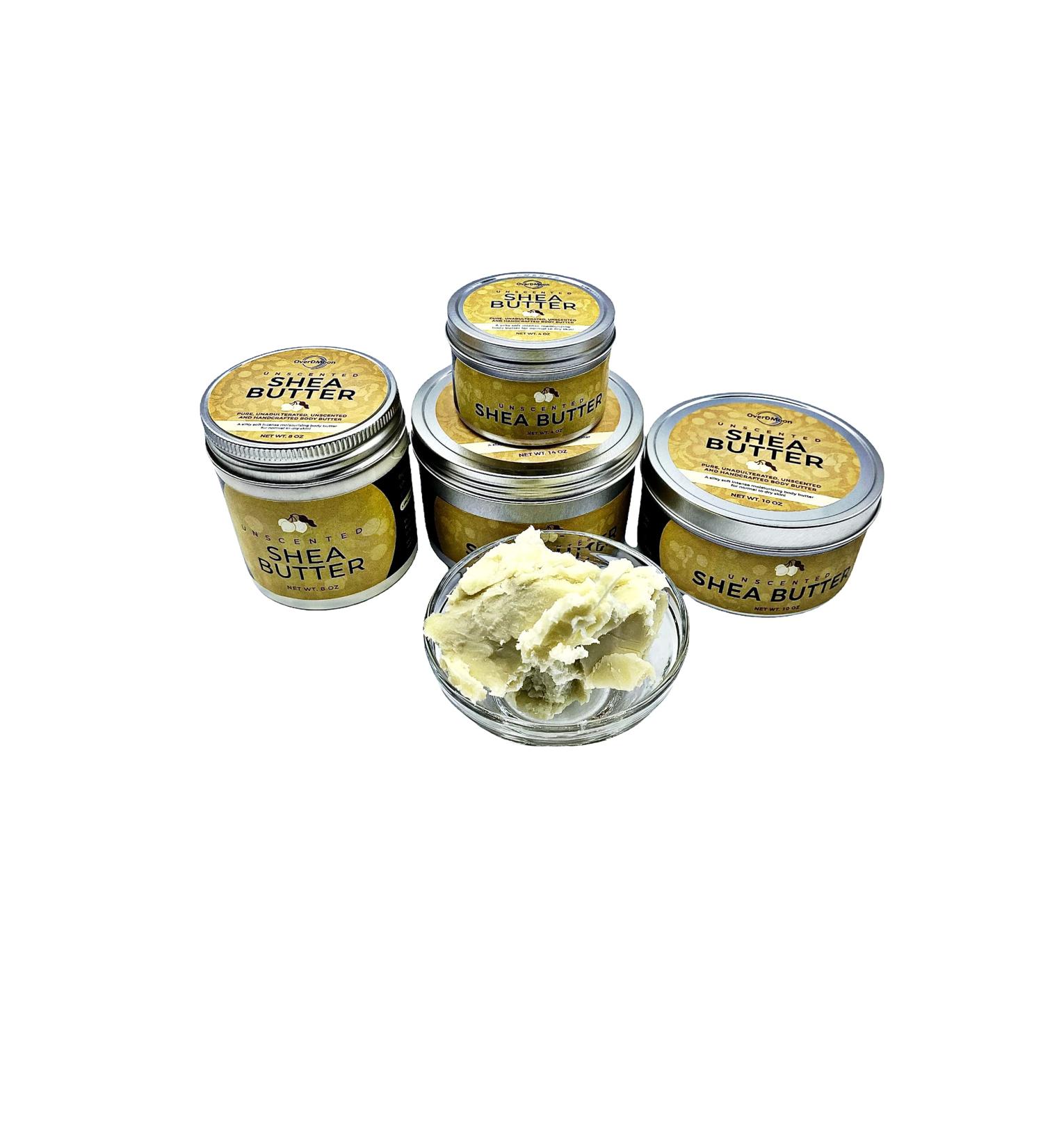 Unscented Handcrafted Shea Butter - 8 oz | Natural Moisturizer for All Skin Types - Buy Online - Buy Online on GoSupps.com