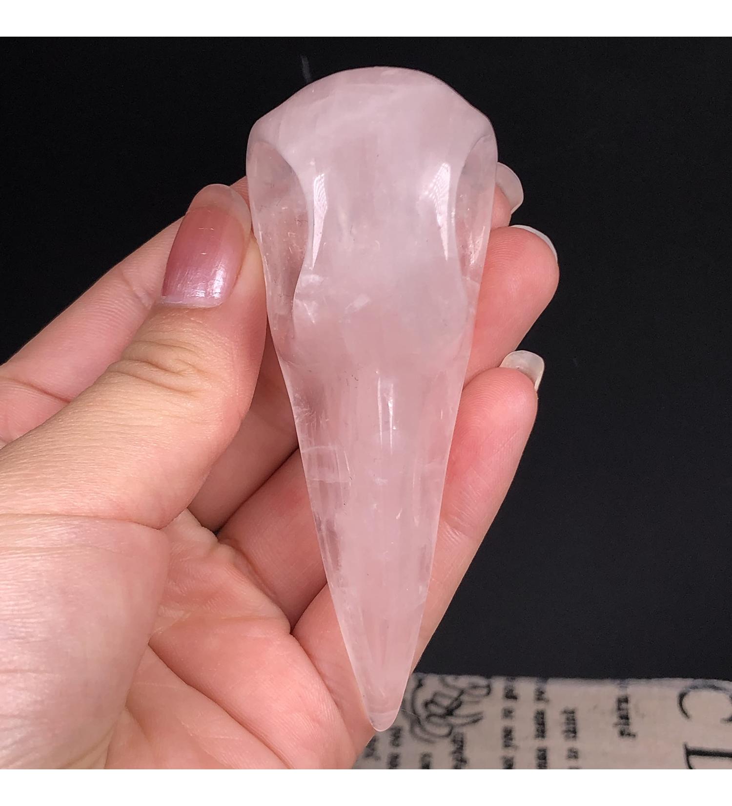 Home Decoration Natural Rose Quartz Crystal Bird Head Skull Hand Carved Polished Gemstone Home Decor Collection Stones ERTEYIN - Buy Online on GoSupps.com