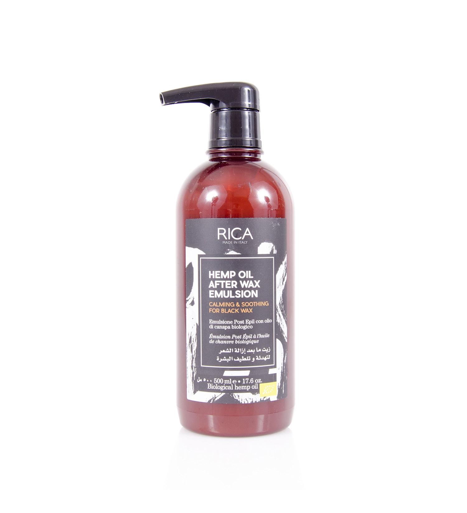 Rica Post-epilation oil with hemp oil 500ml - Hair removal and talc treatment - Buy Online on GoSupps.com
