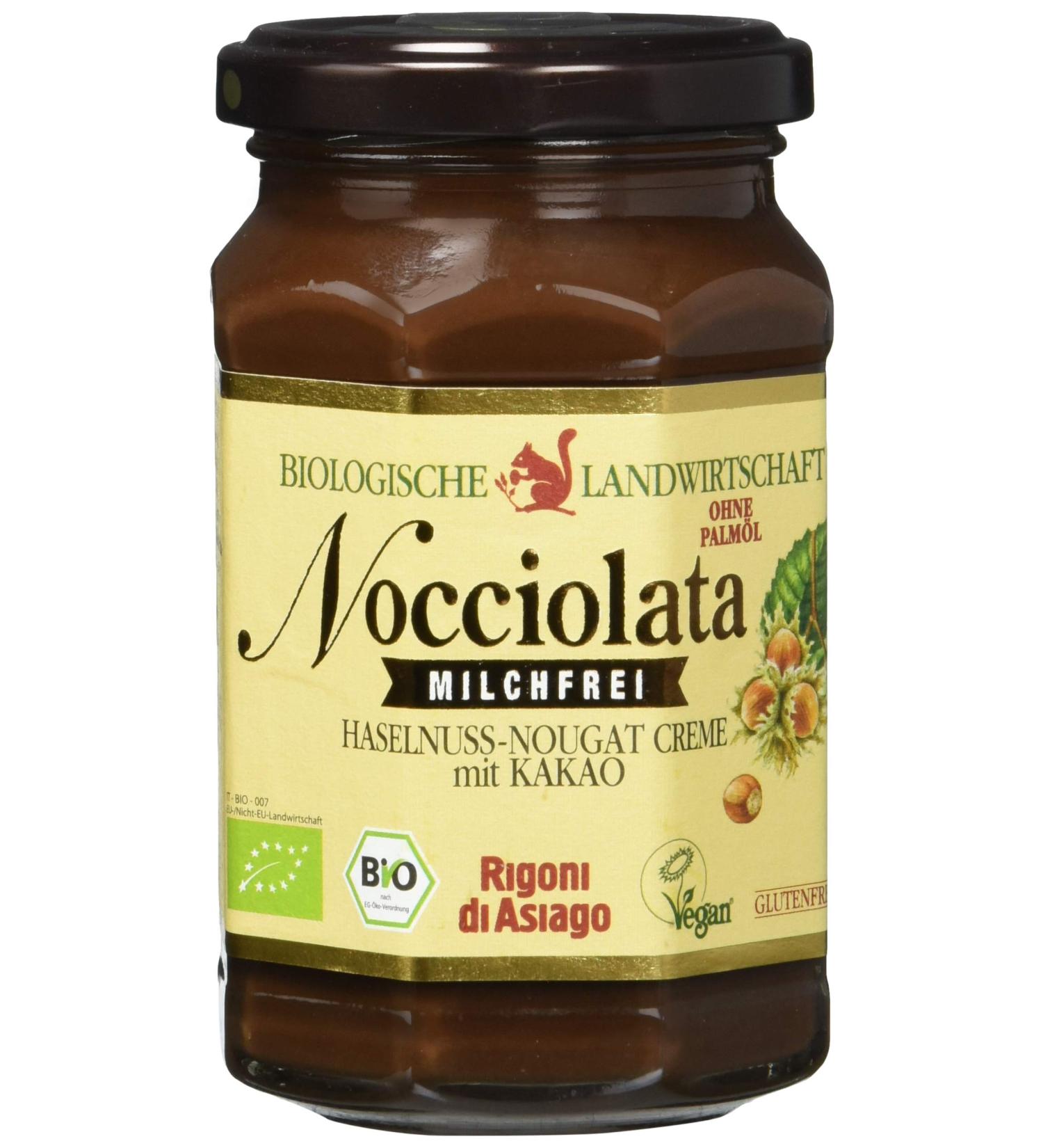 Rigoni di Asiago Nocciolata - Organic Dairy-Free Hazelnut Nougat Cream Creamy Nut Spread 270g | International Shipping - Buy Online on GoSupps.com