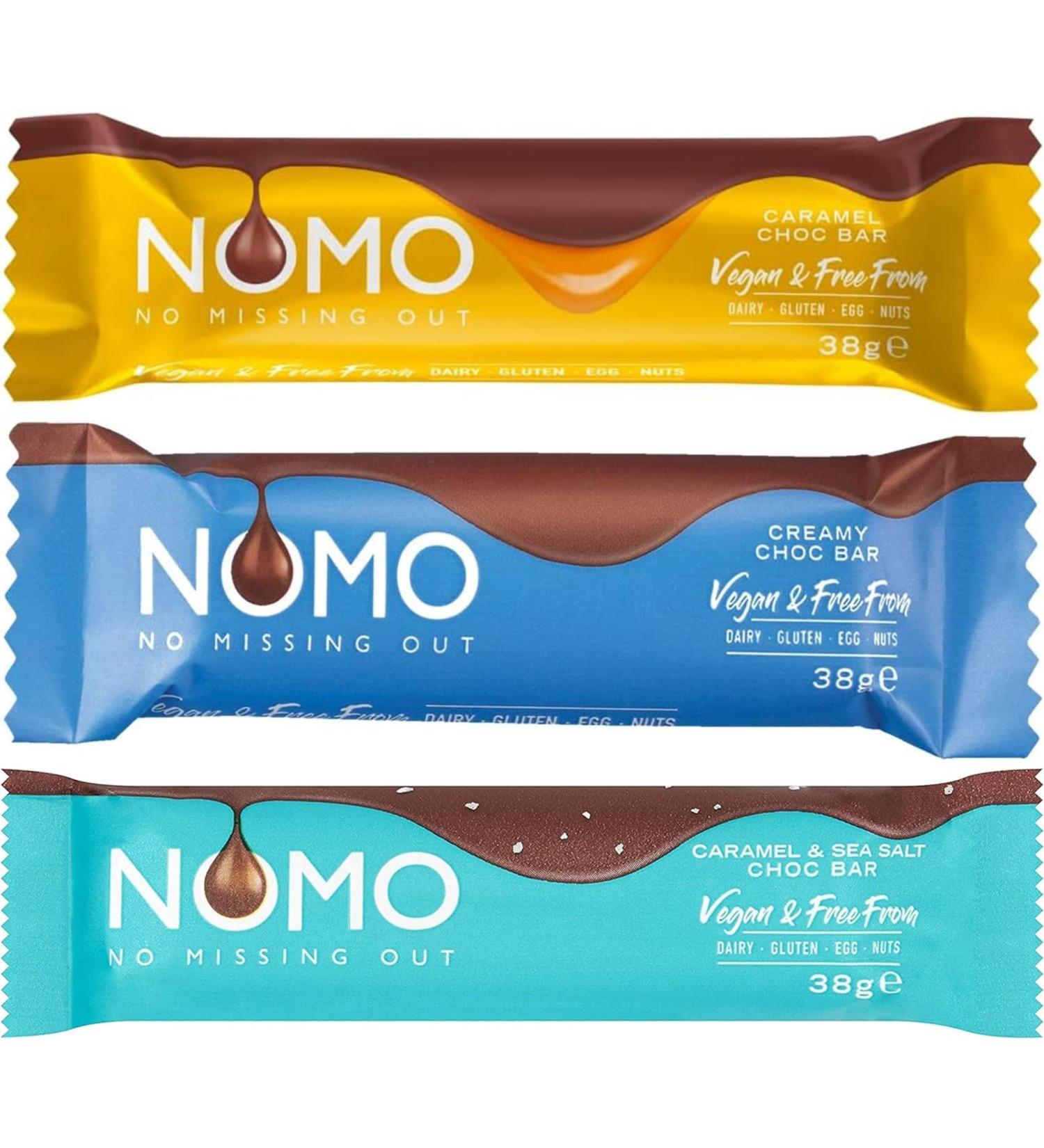 Nomo Vegan Friendly Chocolate Bundle 3 Bars Gluten Dairy Free - Buy Online on GoSupps.com