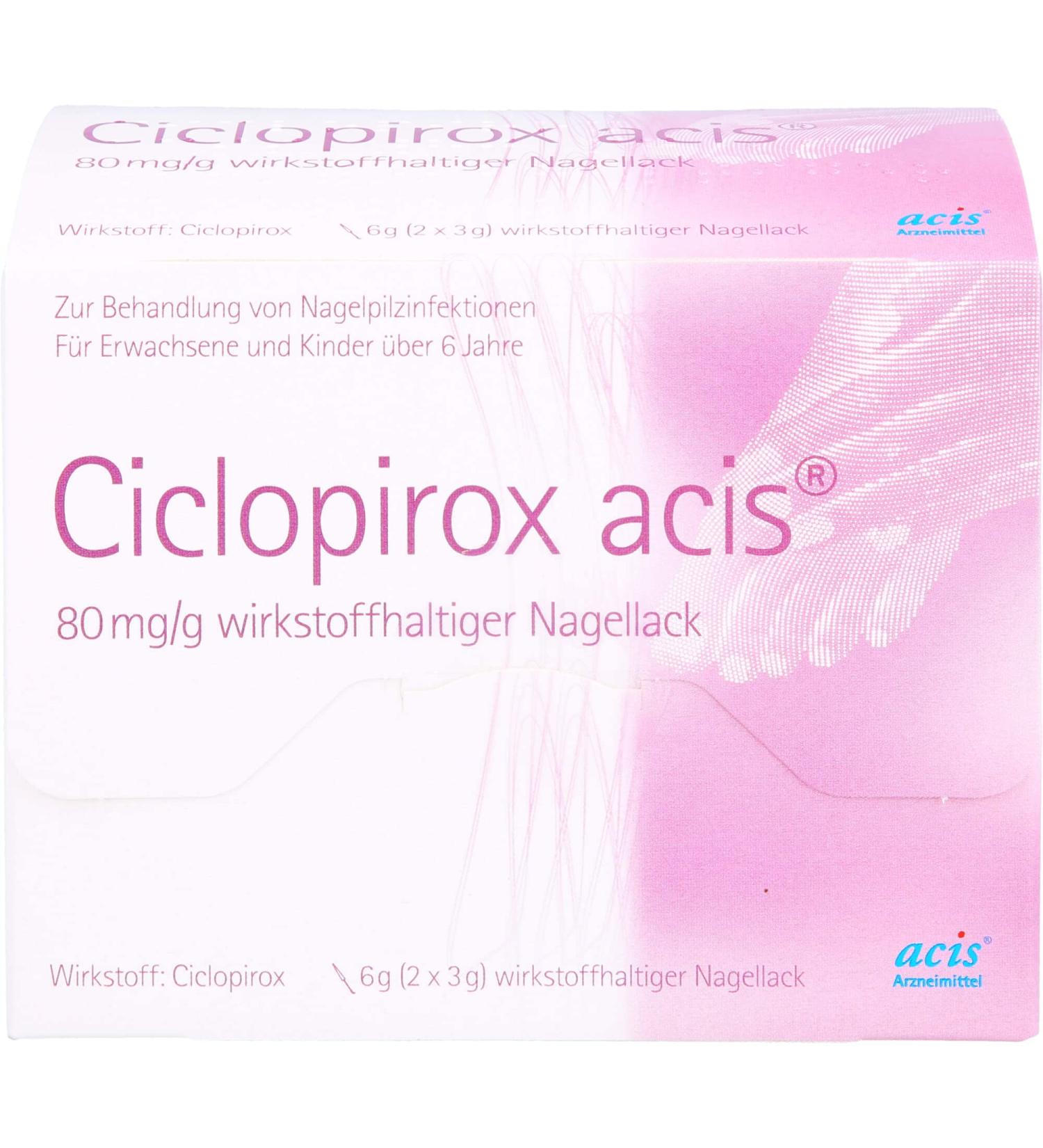 Ciclopirox Acis 80 mg/g Medicated Nail Polish - Effective Nail Fungus Treatment | Buy Internationally - Buy Online on GoSupps.com