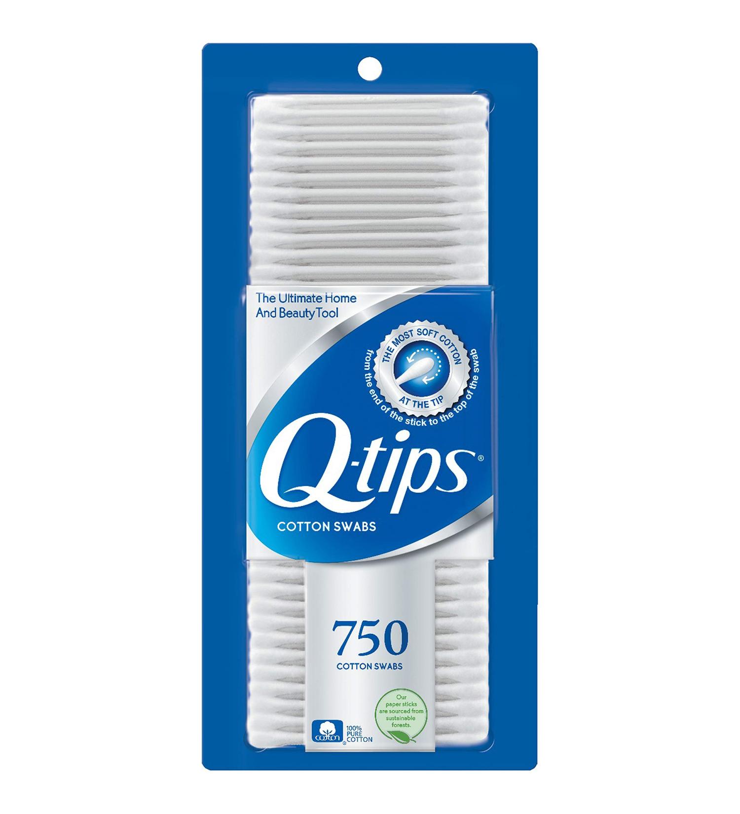 Q-tips Cotton Swabs 100% Cotton 750 Count - Hygiene & Beauty Care - Buy Online on GoSupps.com