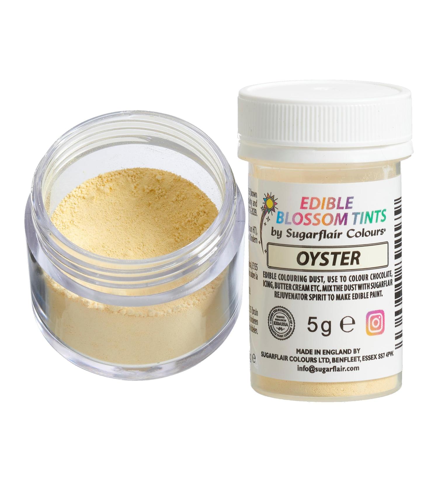 Sugarflair Oyster Food Colouring Powder Dust Use on Cake Surfaces Decorations or Colour Sugarpaste Fondant Icing Chocolate Buttercream Royal Icing Macarons and More! - 5g