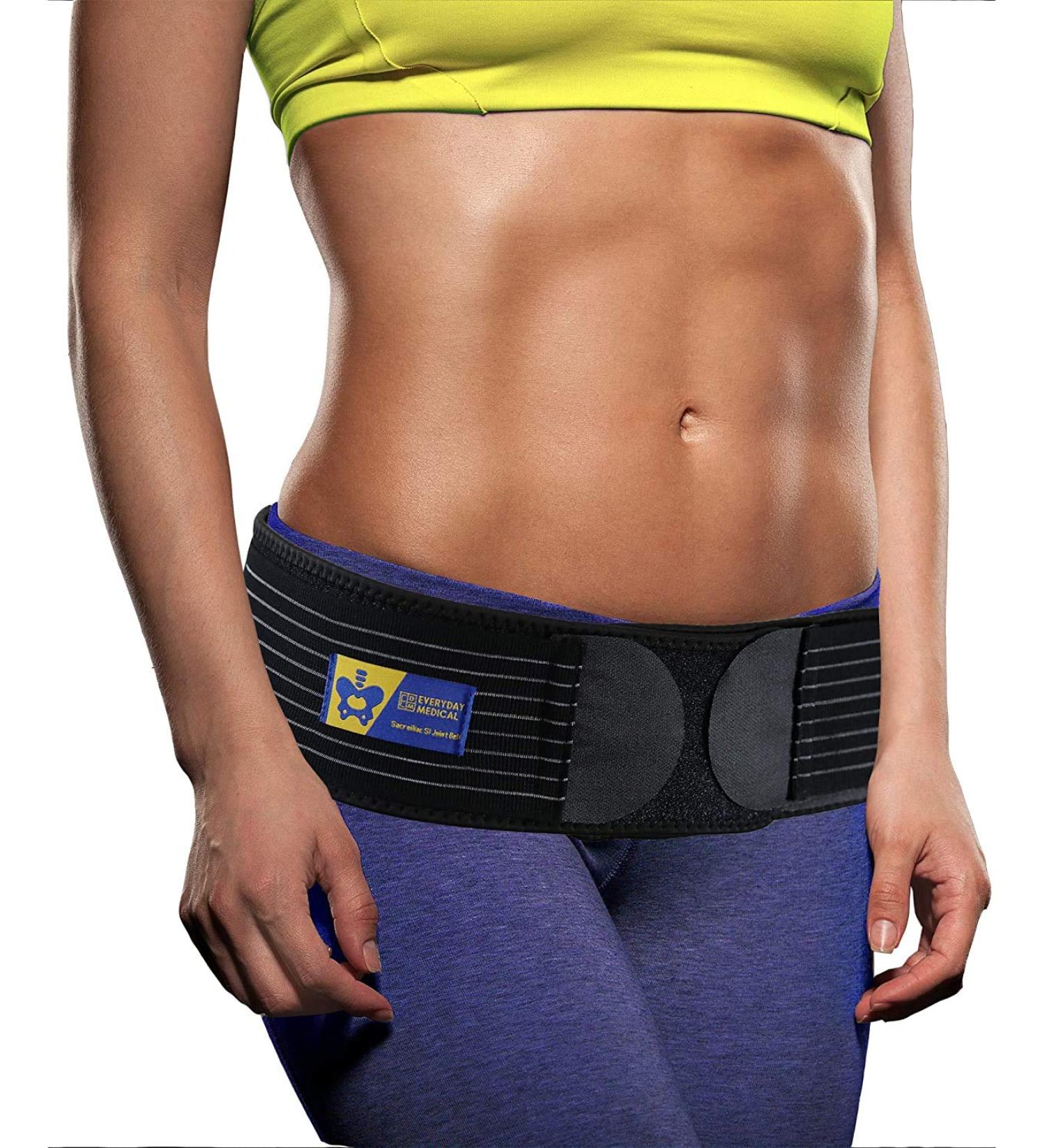 Everyday Medical SI Belt - Hip Support Brace for Men and Women | Alleviate Si Joint, Pelvis, Sacrum, Hip, and Sciatica Pain | Small/Medium Size - Pack of 1 - Buy Online on GoSupps.com