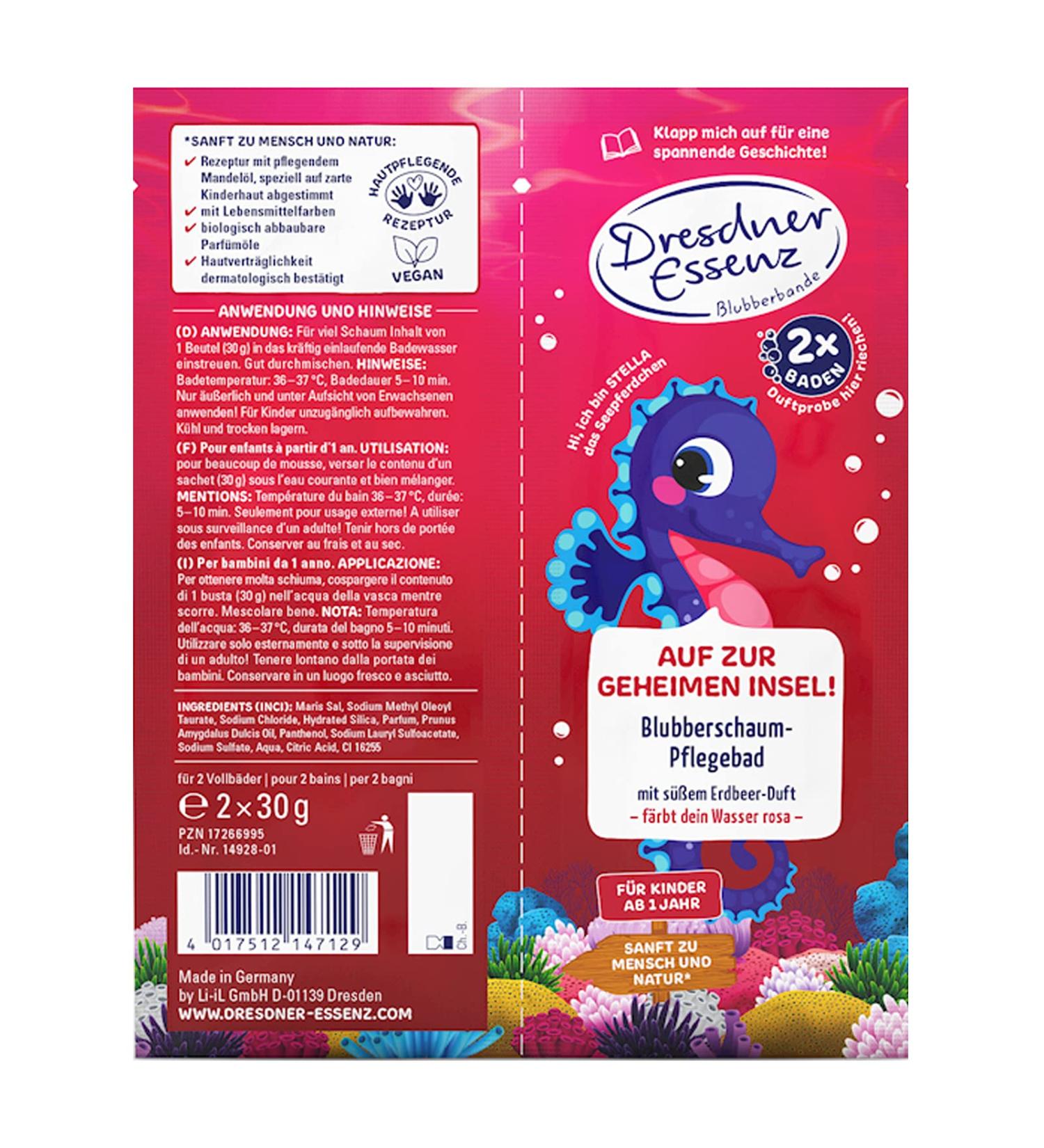 Dresdner Essenz Dresdner Essenz Bubble Children's Foam Strawberry 60g
