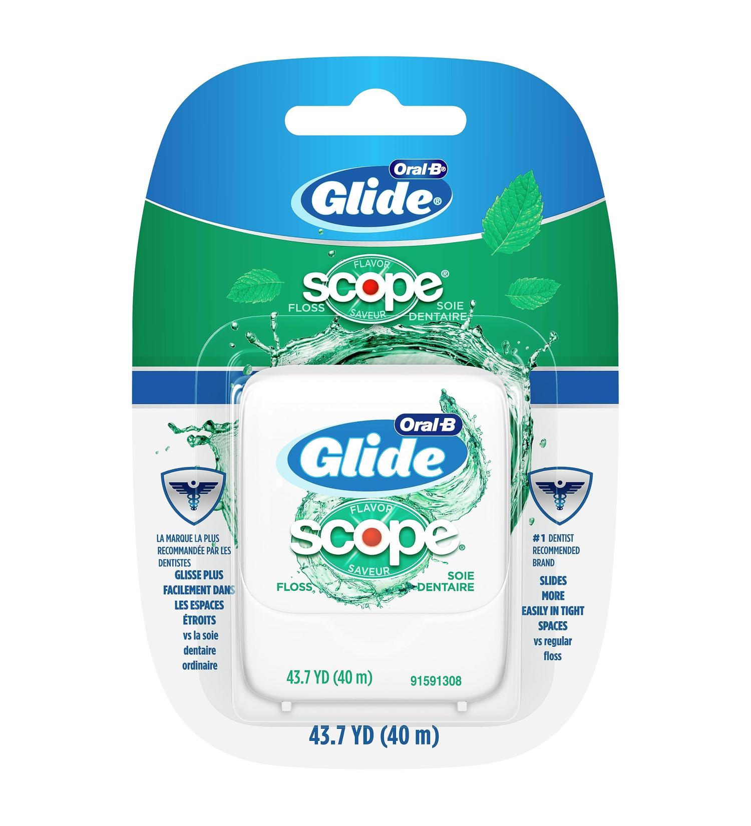 Buy GLIDE Oral-B Scope Floss 40m - Best Dental Floss for Fresh Breath | International Shipping - Buy Online on GoSupps.com