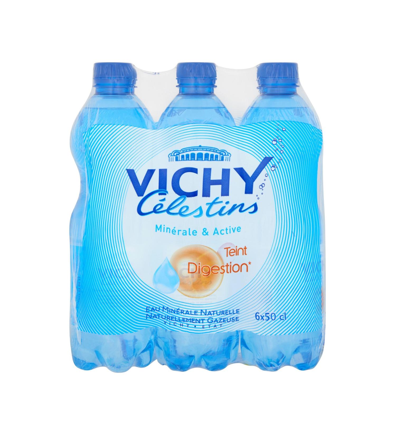 Vichy Célestins Active Natural Mineral Water, 6 x 500ml