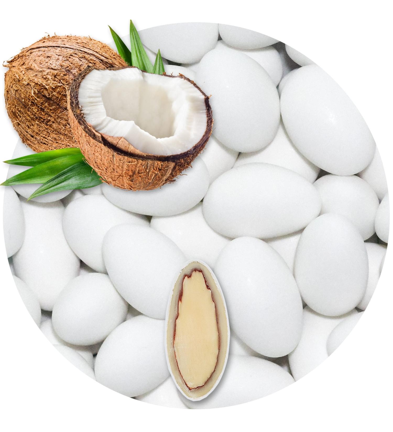  EinsSein EinsSein 0.5 kg of matte white chocolate-covered almonds - For weddings baptisms communions confirmations - Chocolate and sugar-coated almonds - Badem sekeri - Buy Online on GoSupps.com