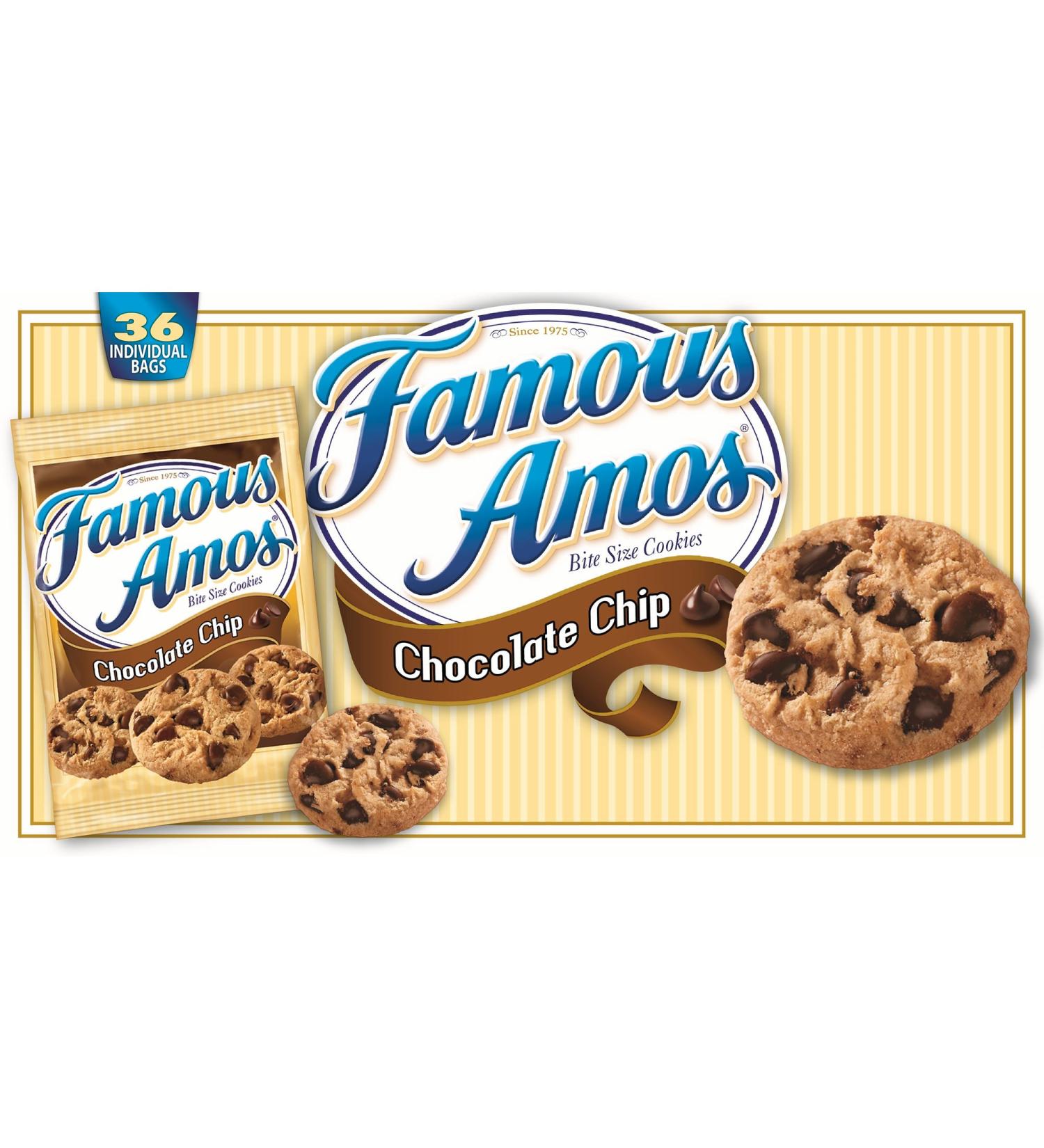 Famous Amos Bite-Size Chocolate Chip Cookies, 36 pk.