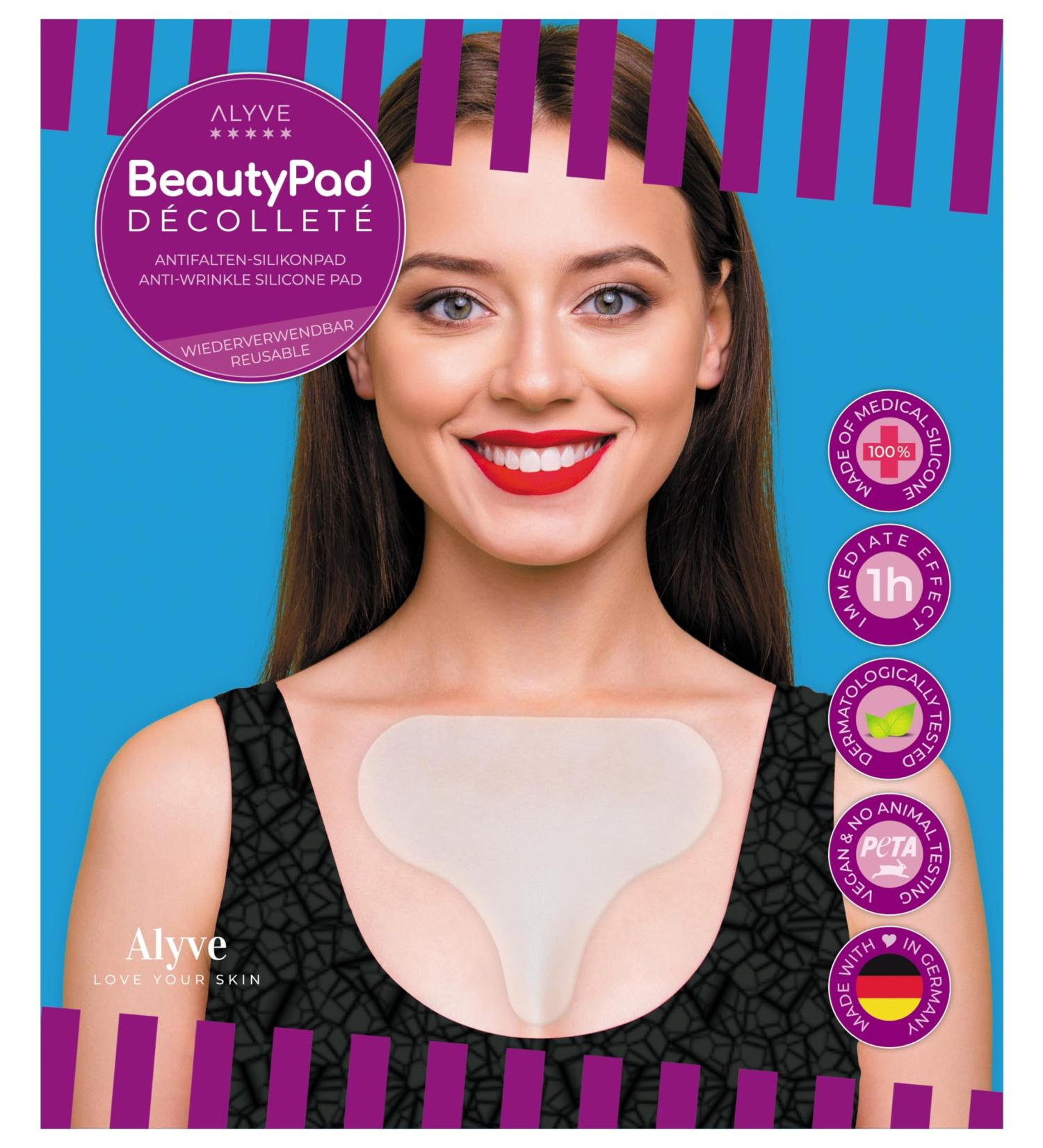 Alyve Beautypad D collet - Premium German Anti-Fold Silicone Pad for Wrinkle Reduction & Skin Firmness - Buy Online on GoSupps.com