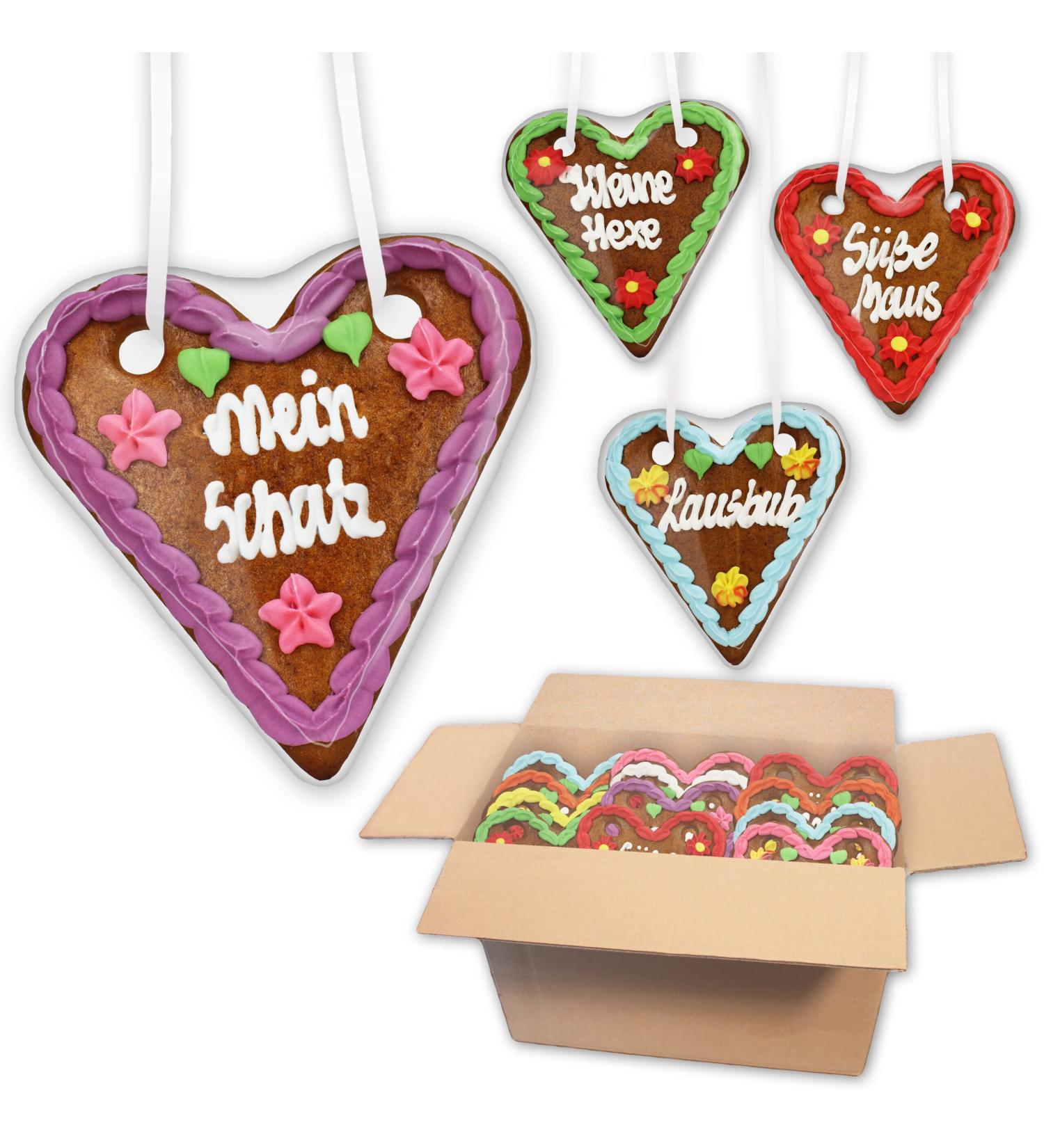Buy 10 Gingerbread Hearts - Festive 14cm Souvenir & Birthday Party Decorations - Affordable Gingerbread Gifts - Buy Online on GoSupps.com