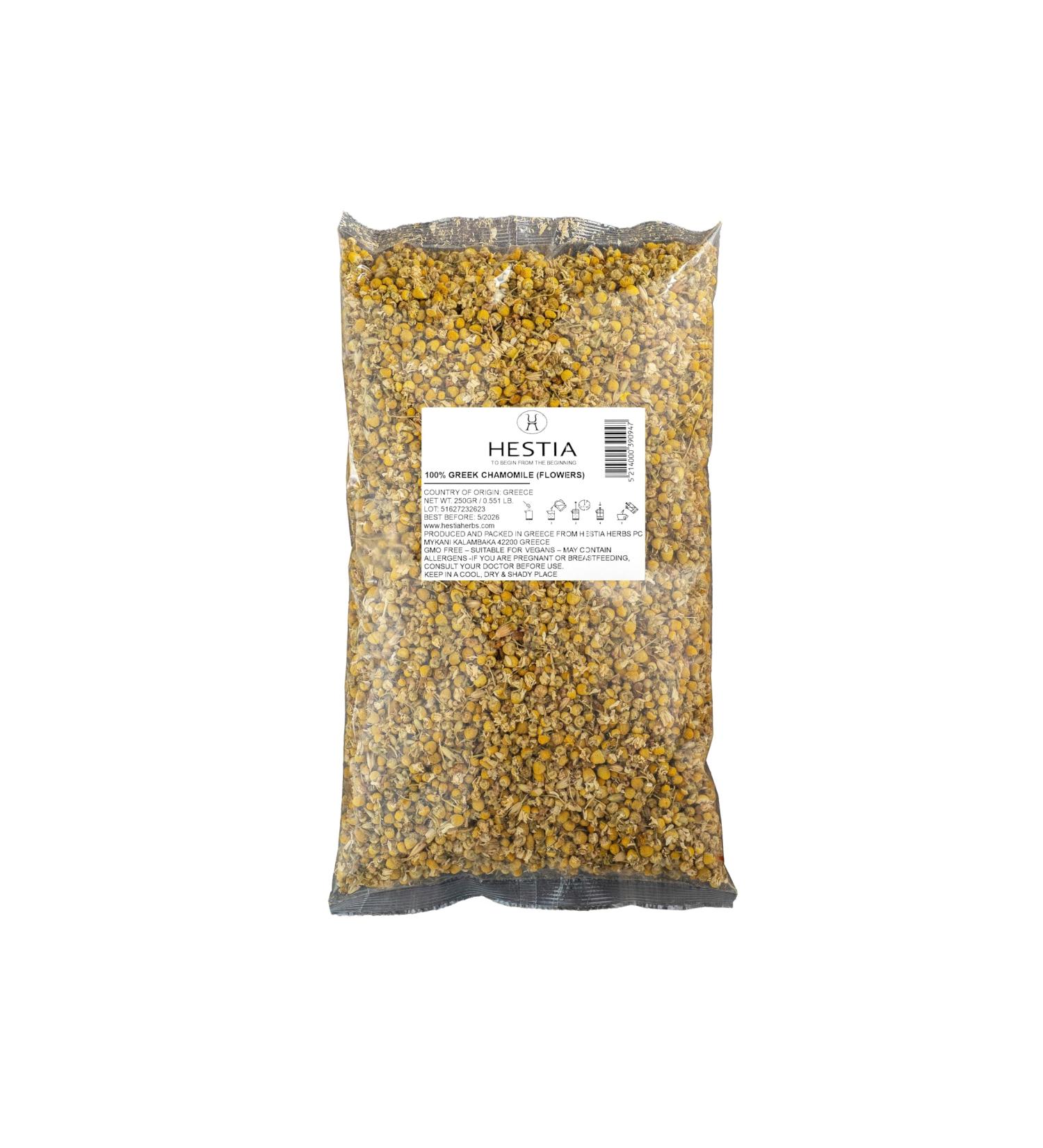 Hestia Herbs Greek Chamomile (Dried Flowers) 250 g - Buy Online on GoSupps.com