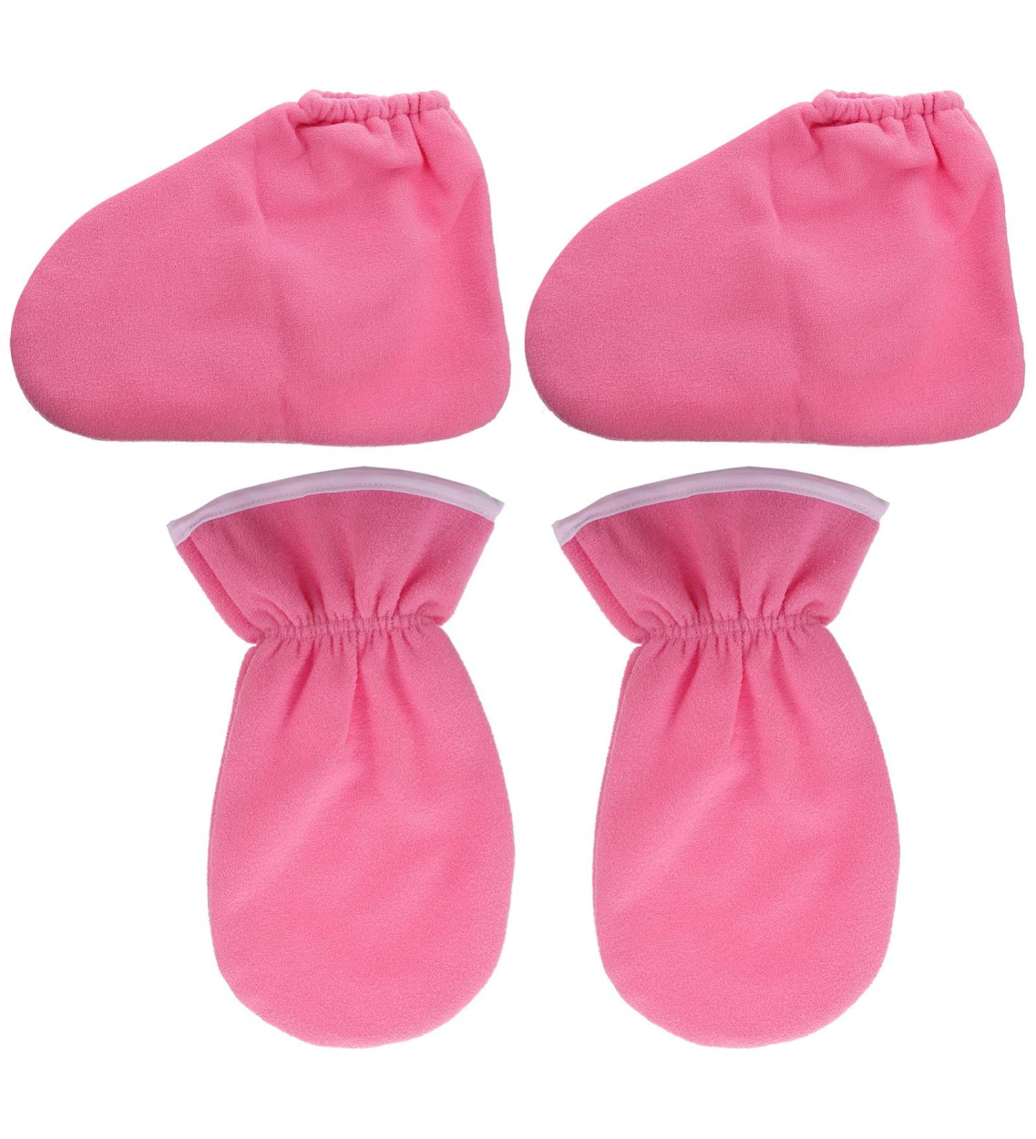 4pi ces Mitaines Et Chaussettes De Paraffine Pour Spa Rose Sans Logo Th rapie Chaleur Pour Mains Et Garde La Chaleur Et Favorise Absorption Nutritive - Buy Online on GoSupps.com