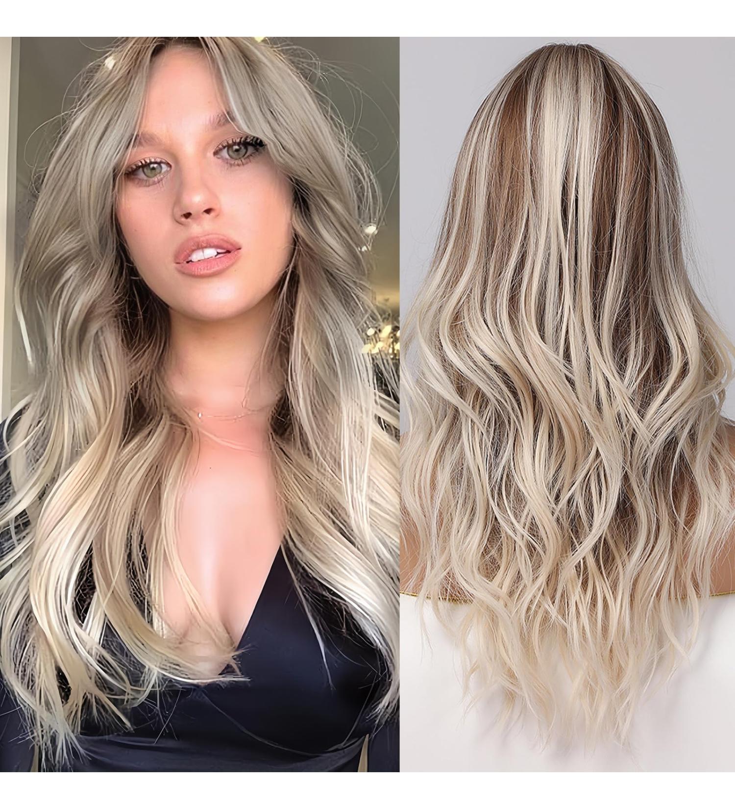 Testar 26-Inch Long Blonde Wig for Women | Natural Loose Wavy Synthetic Hair - Perfect for Daily Wear - Buy Online on GoSupps.com
