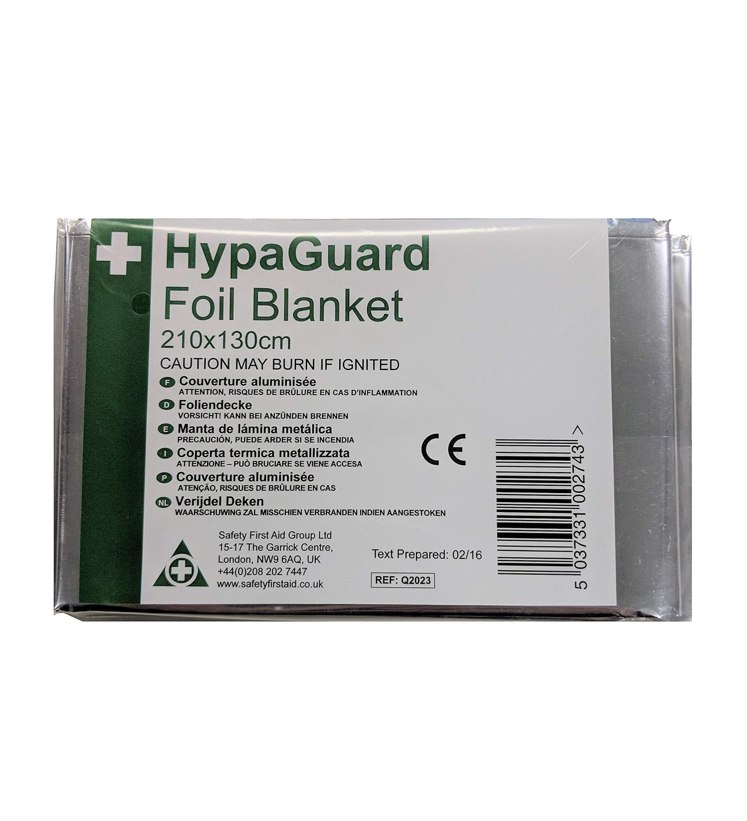 HypaGuard Foil Blanket - 210 x 130 cm: Emergency Thermal Survival Blanket - Buy Online on GoSupps.com