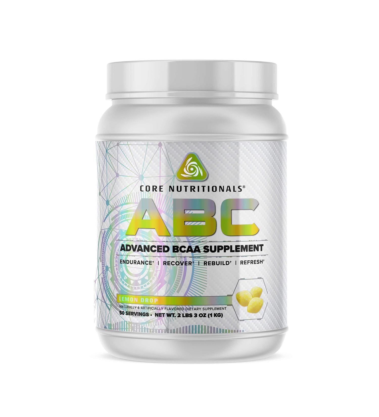 Core Nutritionals Platinum ABC Advanced Intra-Workout BCAA Supplement with 2.5 G Beta Alanine, Citrulline Malate to Increase Endurance and Performance, 50 Servings (Lemon Drop)