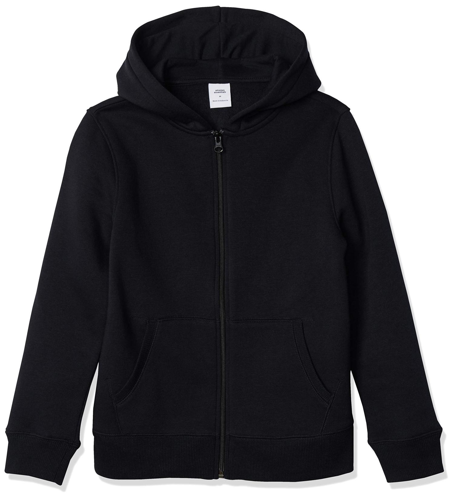 Amazon Essentials Boys' & Toddlers' Black Fleece Zip-Up Hoodie - 9 Years - Buy Online on GoSupps.com