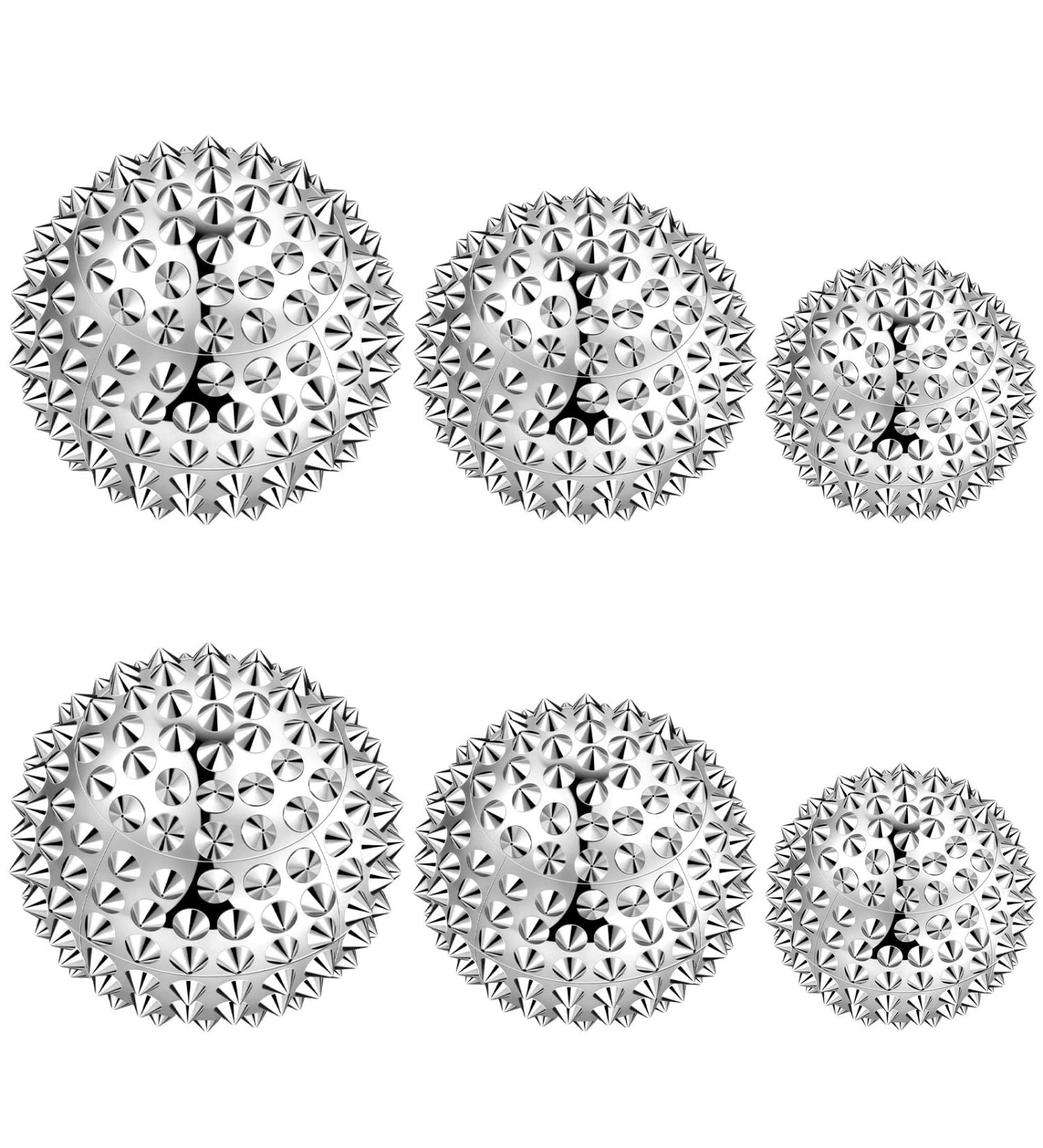 Buy 6 Spiky Magnetic Massage Balls - Igel Acupressure Hedgehog Balls for Stress Relief | Pocket Size (32mm 47mm 56mm) - International Shipping Available - Buy Online on GoSupps.com