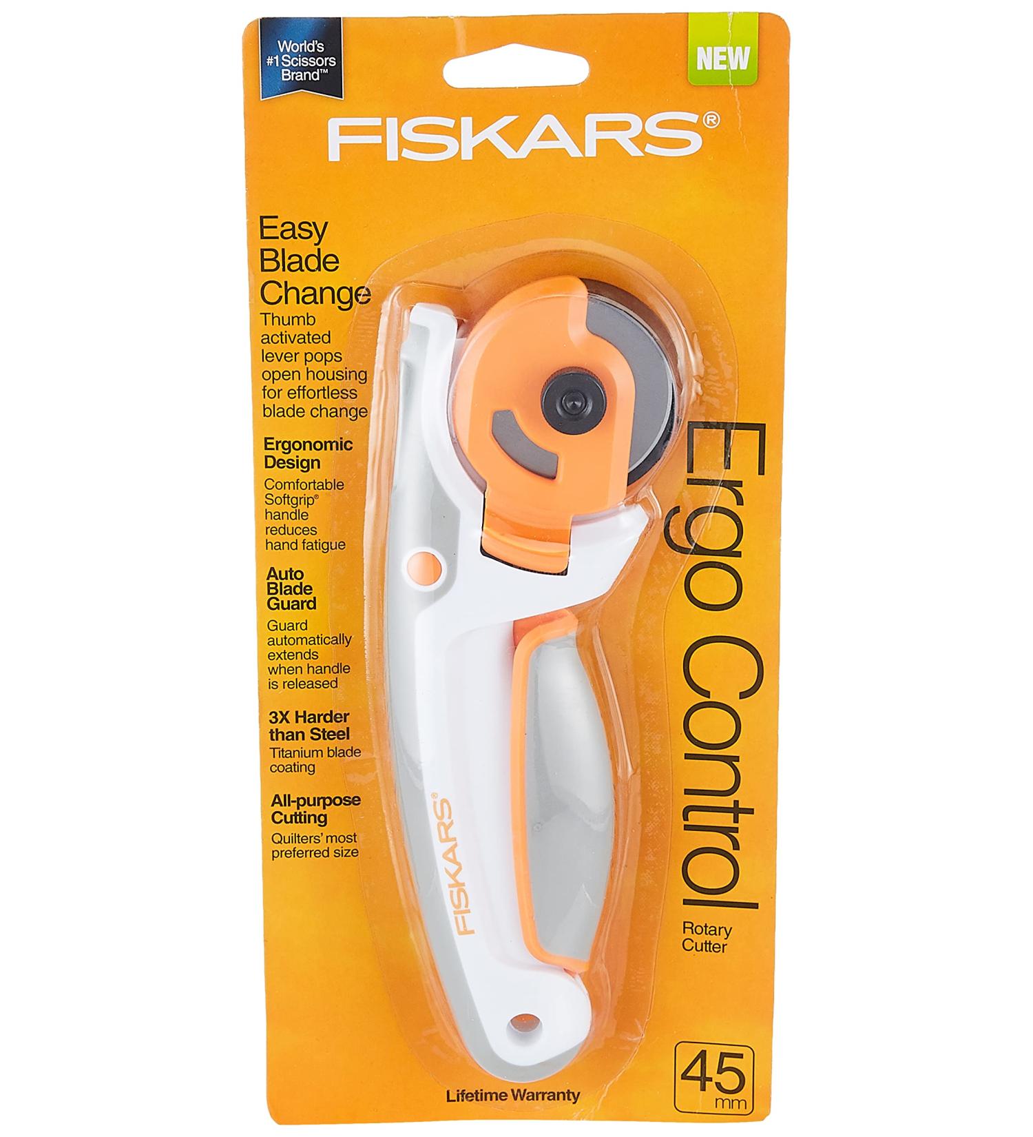 Fiskars 197990-1001 Easy Change Ergo Control Rotary Cutter  45mm - Buy Online on GoSupps.com