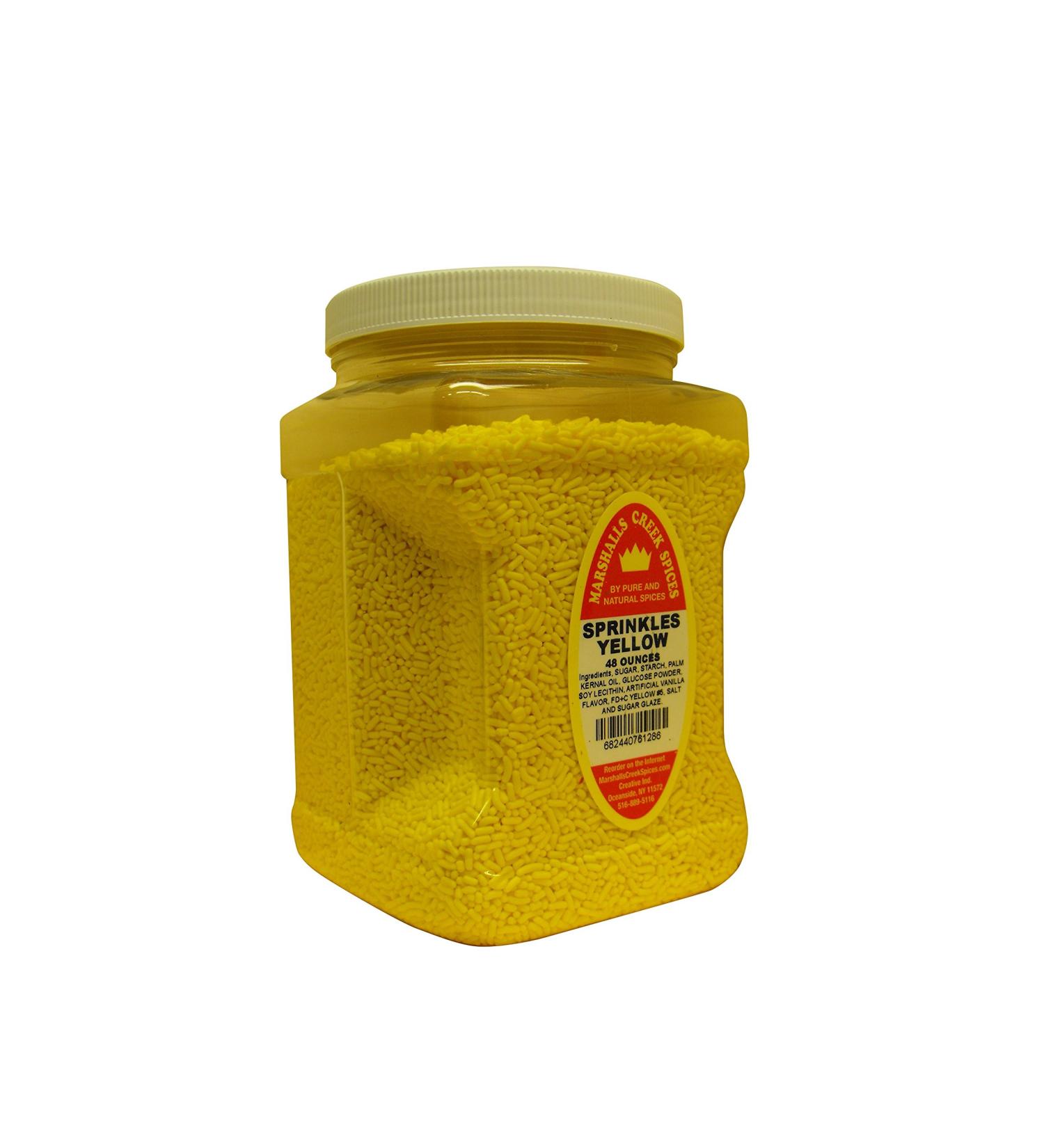 Marshalls Creek Spices Family Size Marshalls Creek Kosher Spices Sprinkles Yellow Seasoning 48 Ounce 48 ounces