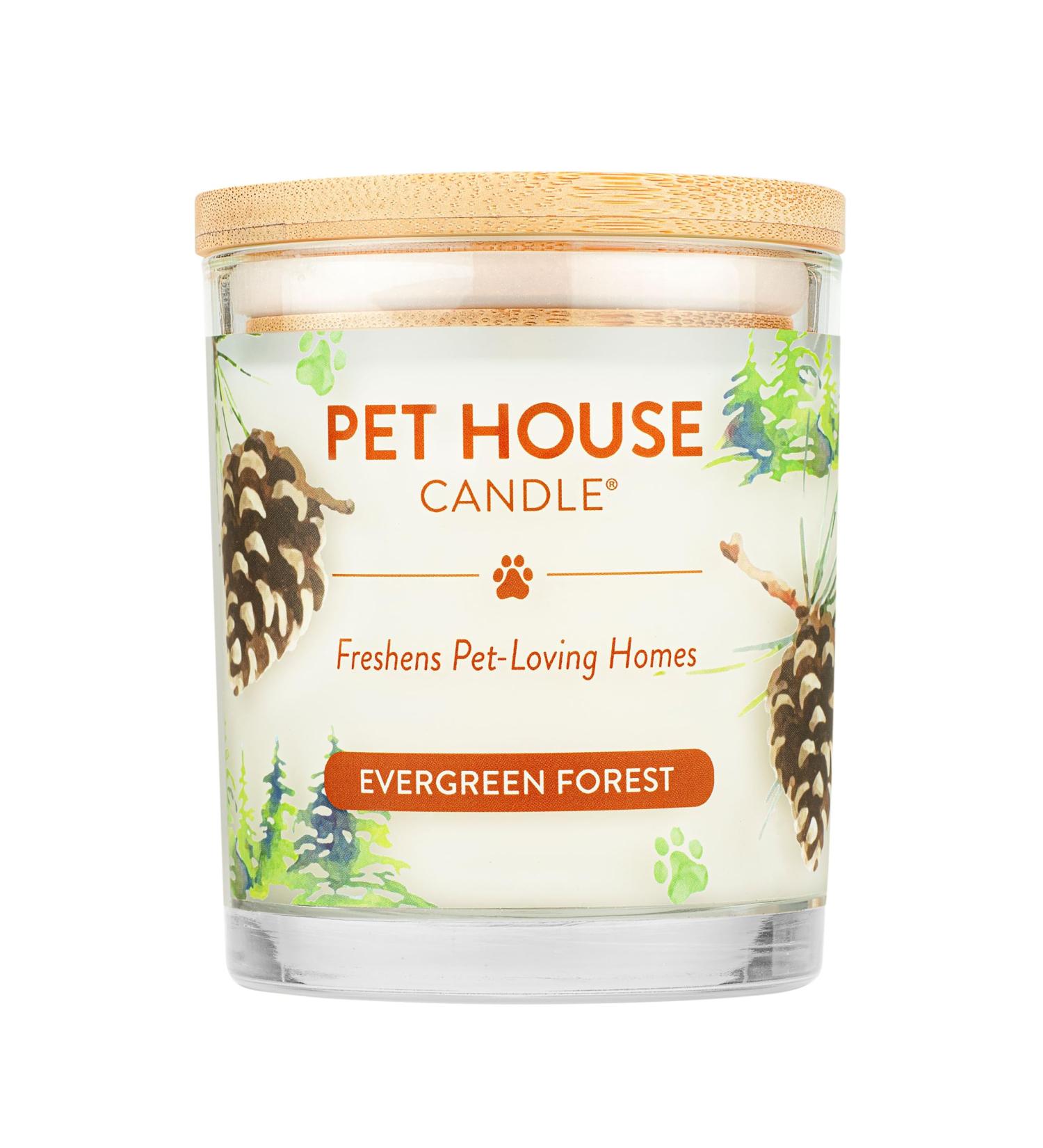One for All Pet House Candle - Evergreen Forest | 100% Non-Toxic & Eco-Friendly Air Freshener | Remover for Home Odors - Buy Online on GoSupps.com