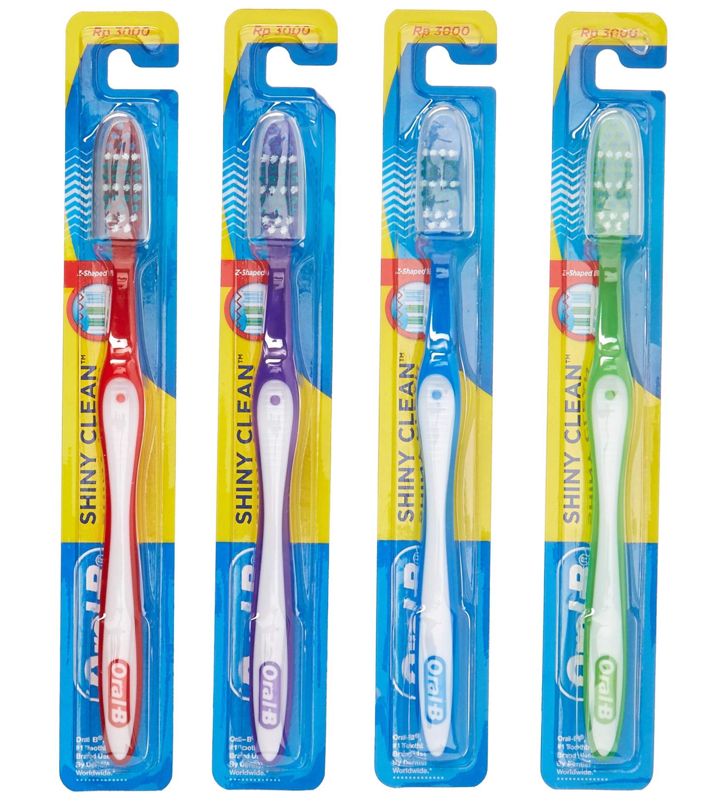 Oral-B Shiny Clean Soft Toothbrushes - Pack of 12 | Display Multi - Buy Online on GoSupps.com
