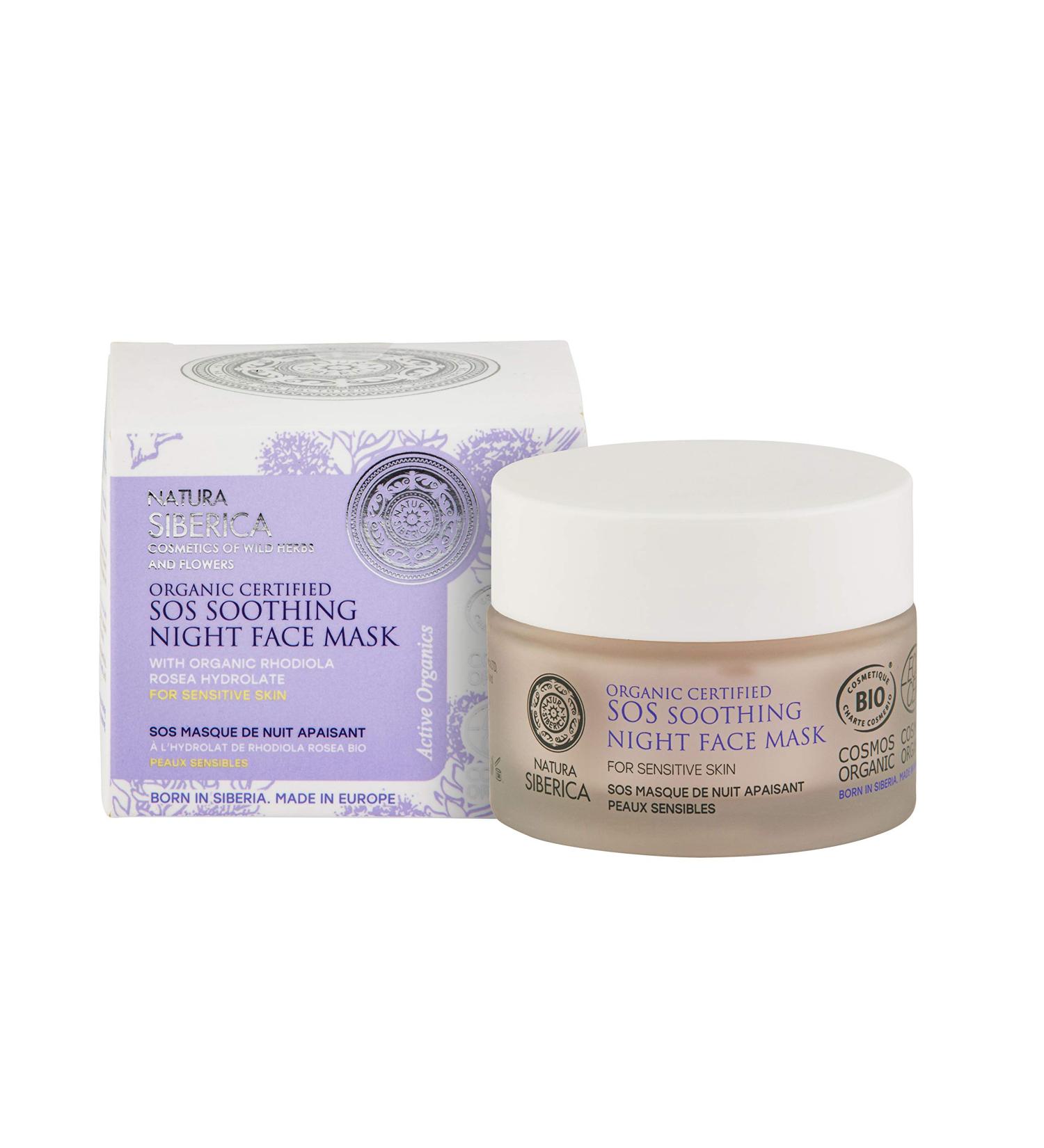 Natura Siberica Organic Certified Sensitive Skin SOS Soothing Night Face Mask - Buy Online on GoSupps.com