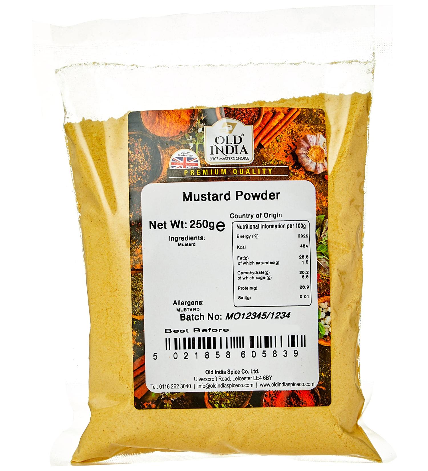 Old India Mustard Powder 250g - Authentic Indian Spice Blend - Buy Online on GoSupps.com
