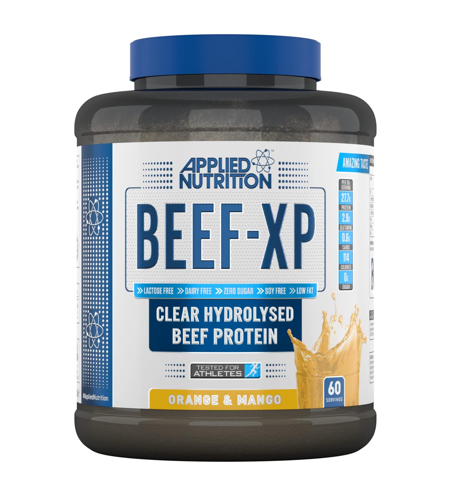 Applied Nutrition Beef XP - Hydrolysed Beef Protein Isolate Powder 1.8kg (Orange & Mango) - Buy Online on GoSupps.com