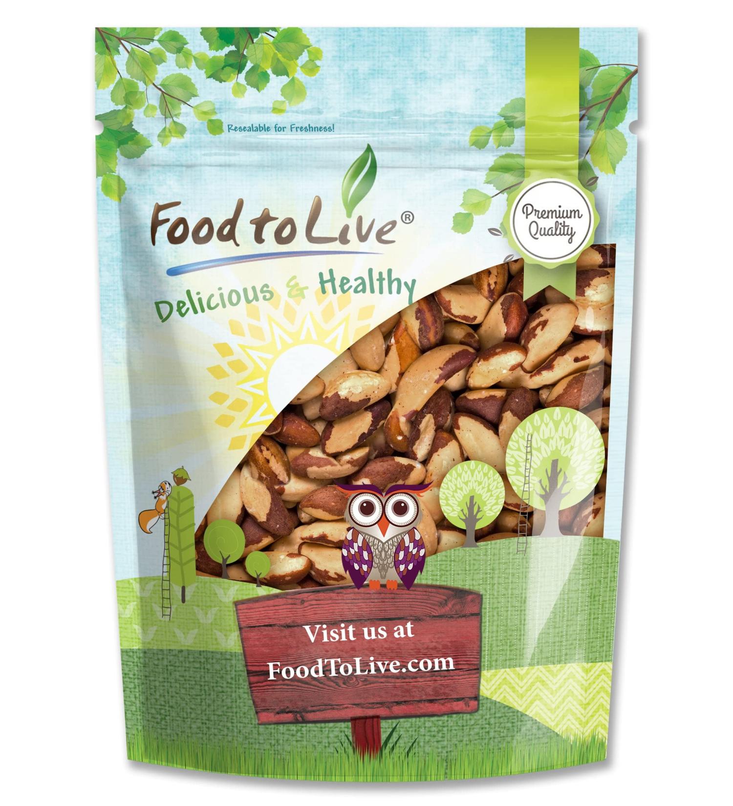 Organic Dry Roasted Brazil Nuts with Himalayan Salt 1lb - Vegan & Kosher Friendly, High Protein & Selenium, Keto-Friendly Snack - No Oil Added, Oven Roasted, Whole Nuts - Bulk Pack of 1 - Buy Online on GoSupps.com