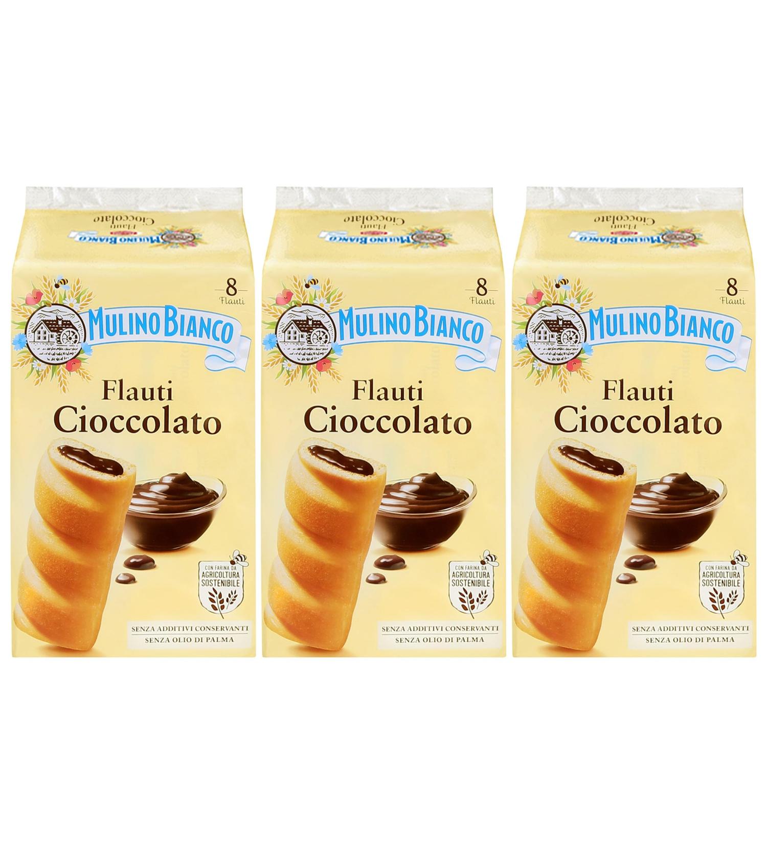 sarcia.eu MULINO BIANCO Italian Biscuits 330 g (Flauti Ciocciolato x3)