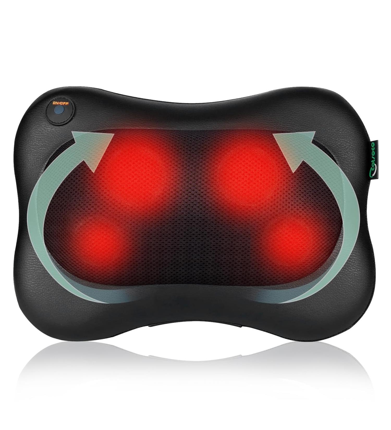 Cotsoco Shiatsu Back & Neck Massage Device | 3D Deep Tissue Heat Relief for Muscle Pain - Buy Online on GoSupps.com