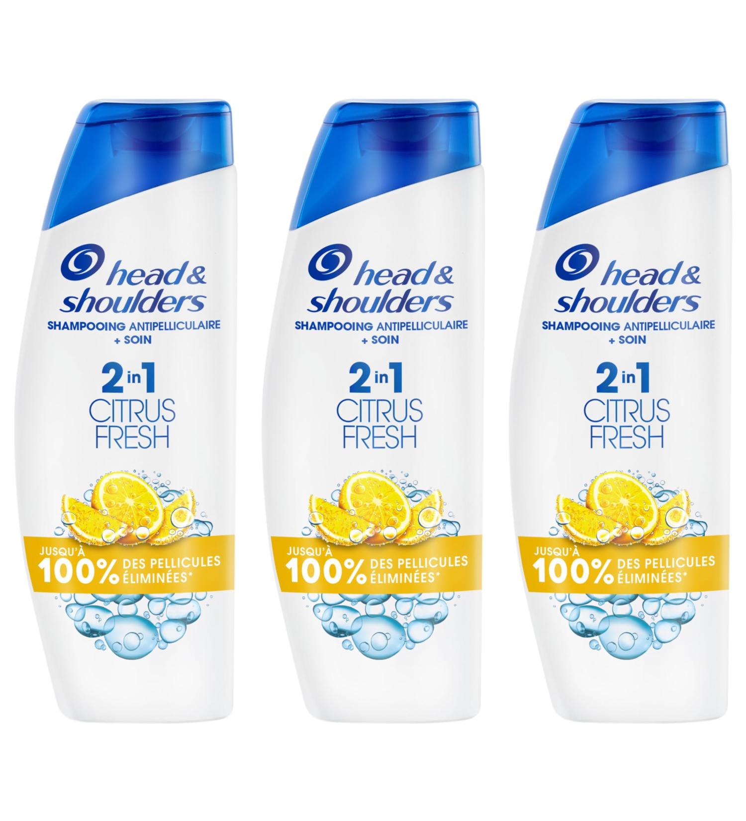 Head and Shoulders Citrus Fresh 2 in 1 Anti-Dandruff Shampoo Oily Hair 12x300ml Up to 100% Dandruff Removal Clinically Proven Daily Use Refreshing Lemon Scent - Buy Online on GoSupps.com