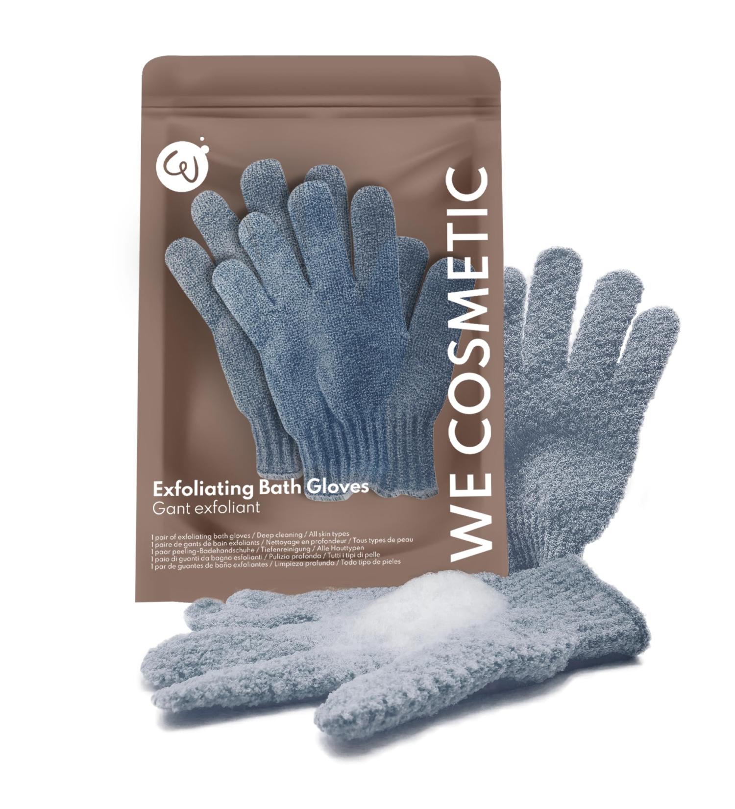 WE COSMETIC Body Exfoliating Gloves & Loofah Mitt | Heavy Exfoliation Scrubbing Set - Buy Online on GoSupps.com